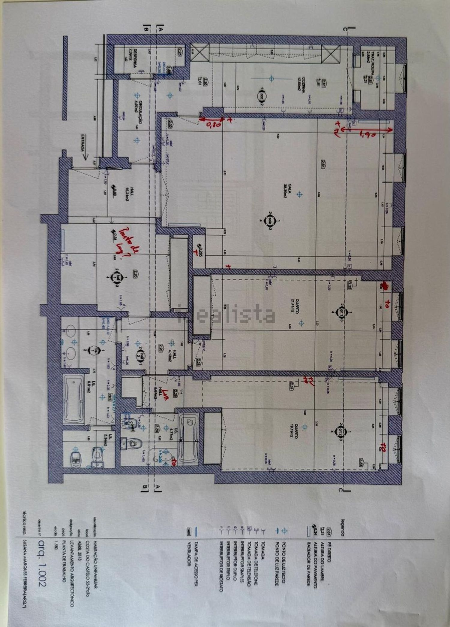 公寓 t3出售在Mouraria - Castelo - 平面图