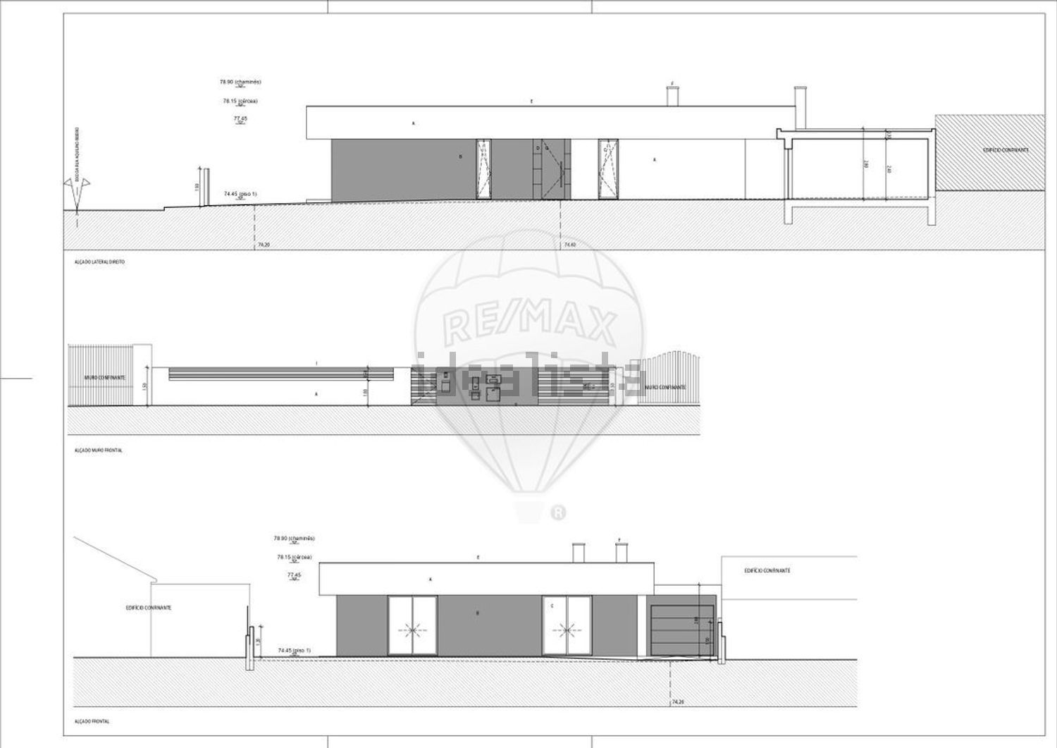 小楼房或独栋别墅出售在Rua Aquilino Ribeiro - 平面图