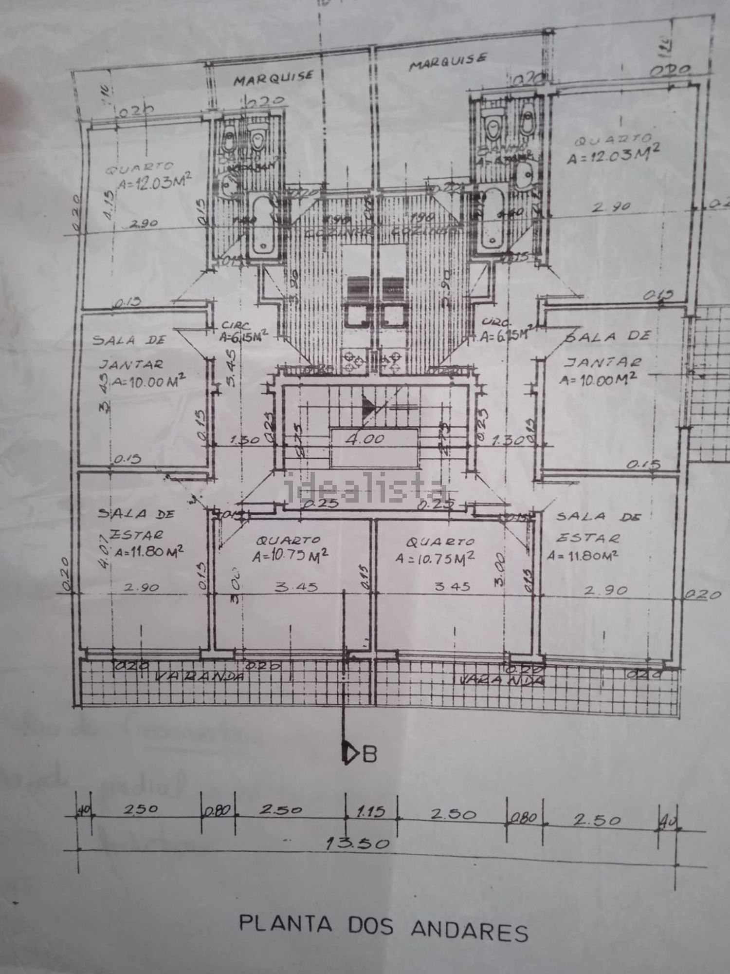 公寓 t2出售在Rua Luís António Verney, 27 - 平面图