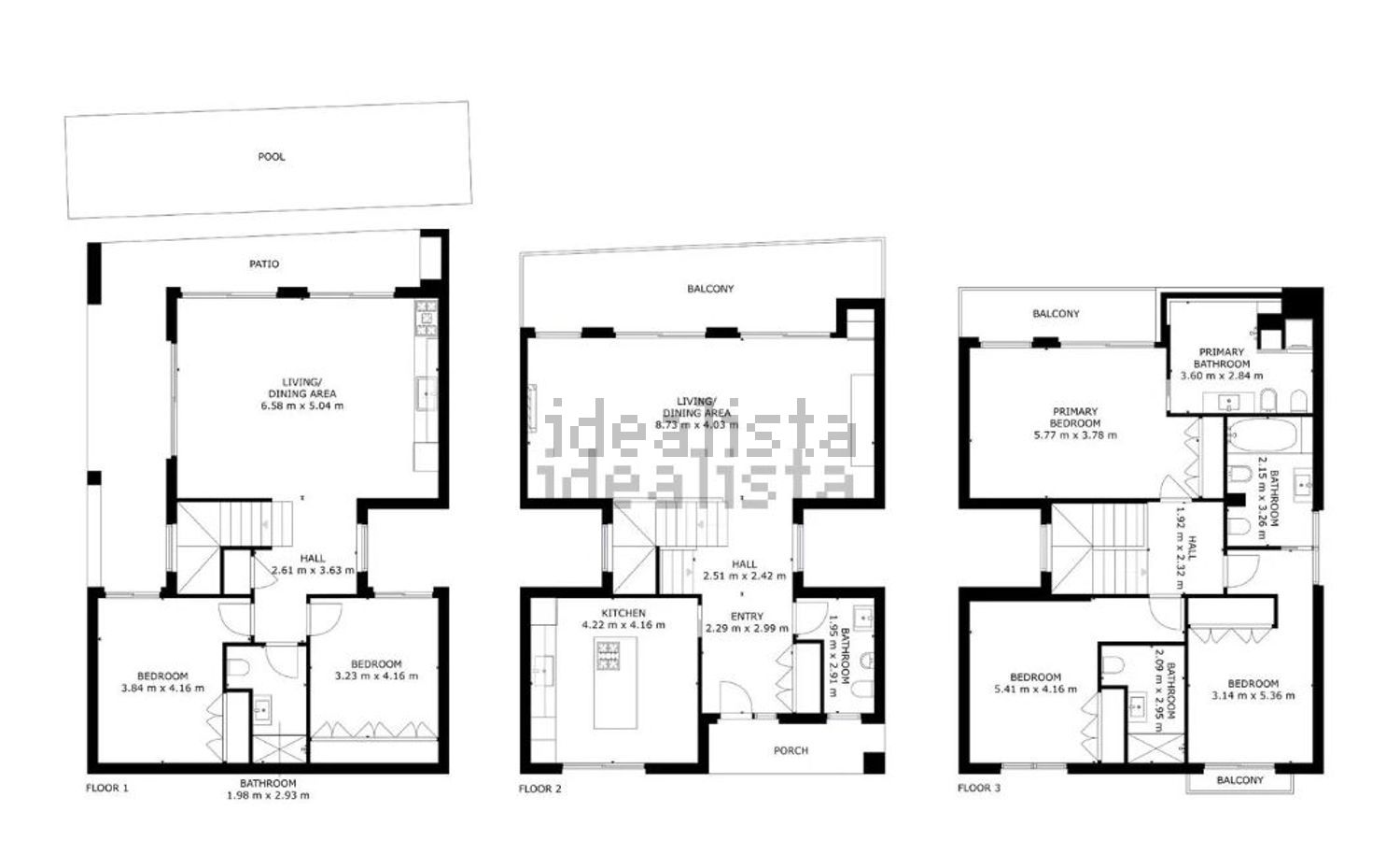 小楼房或独栋别墅出售Casal das Areias - 平面图
