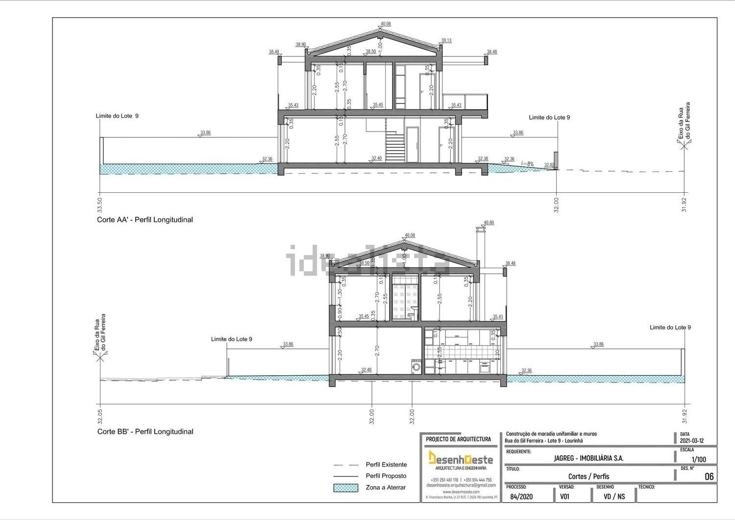 双拼别墅出售在Rua do Gil Ferreira 7 -, 12 - 平面图