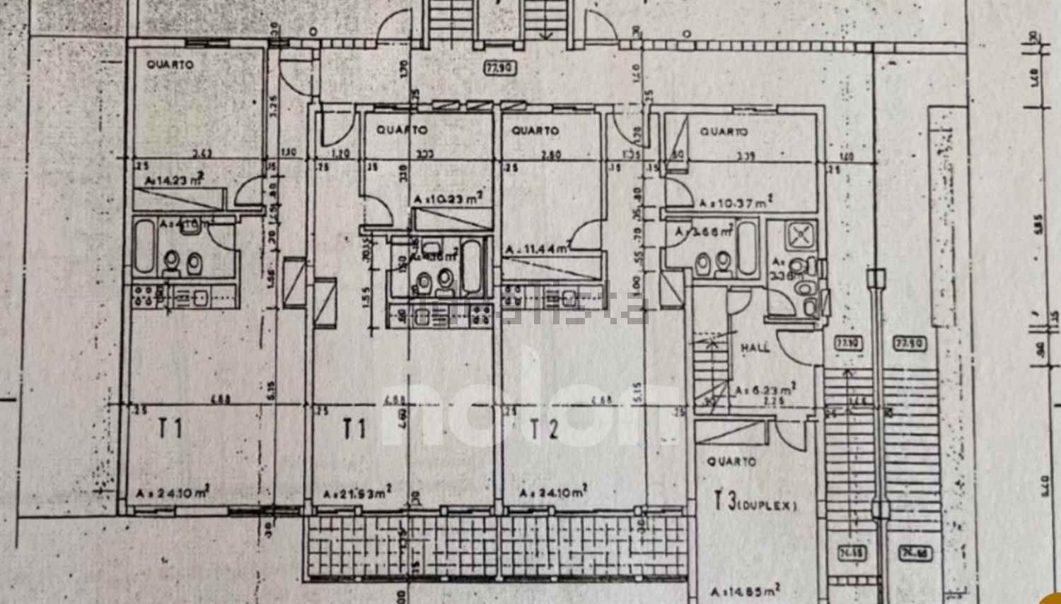 公寓 t1出售在Rua do Pedregal de Baixo, 8 - 平面图