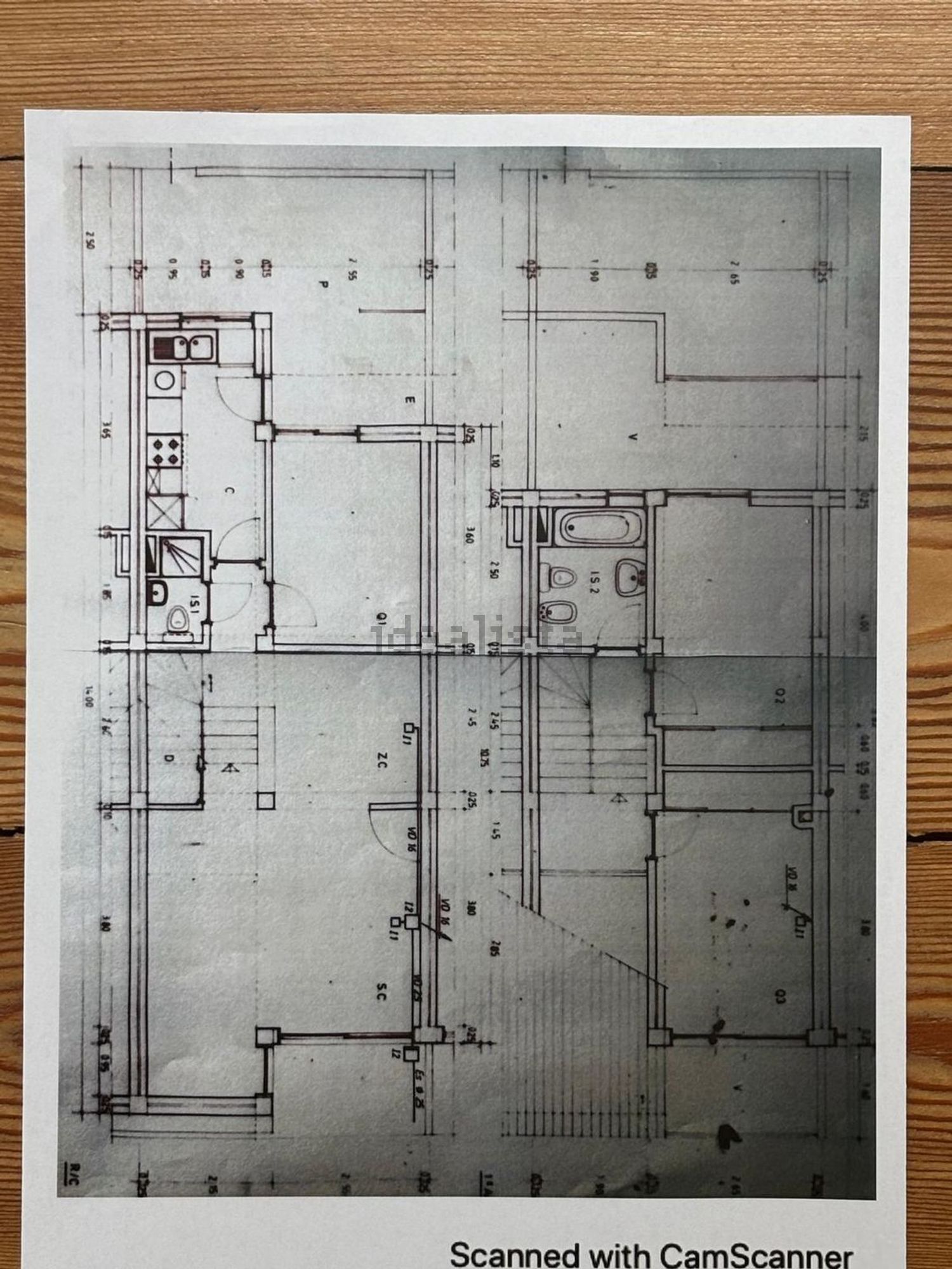 双拼别墅出售在Rua de Almourol - 平面图