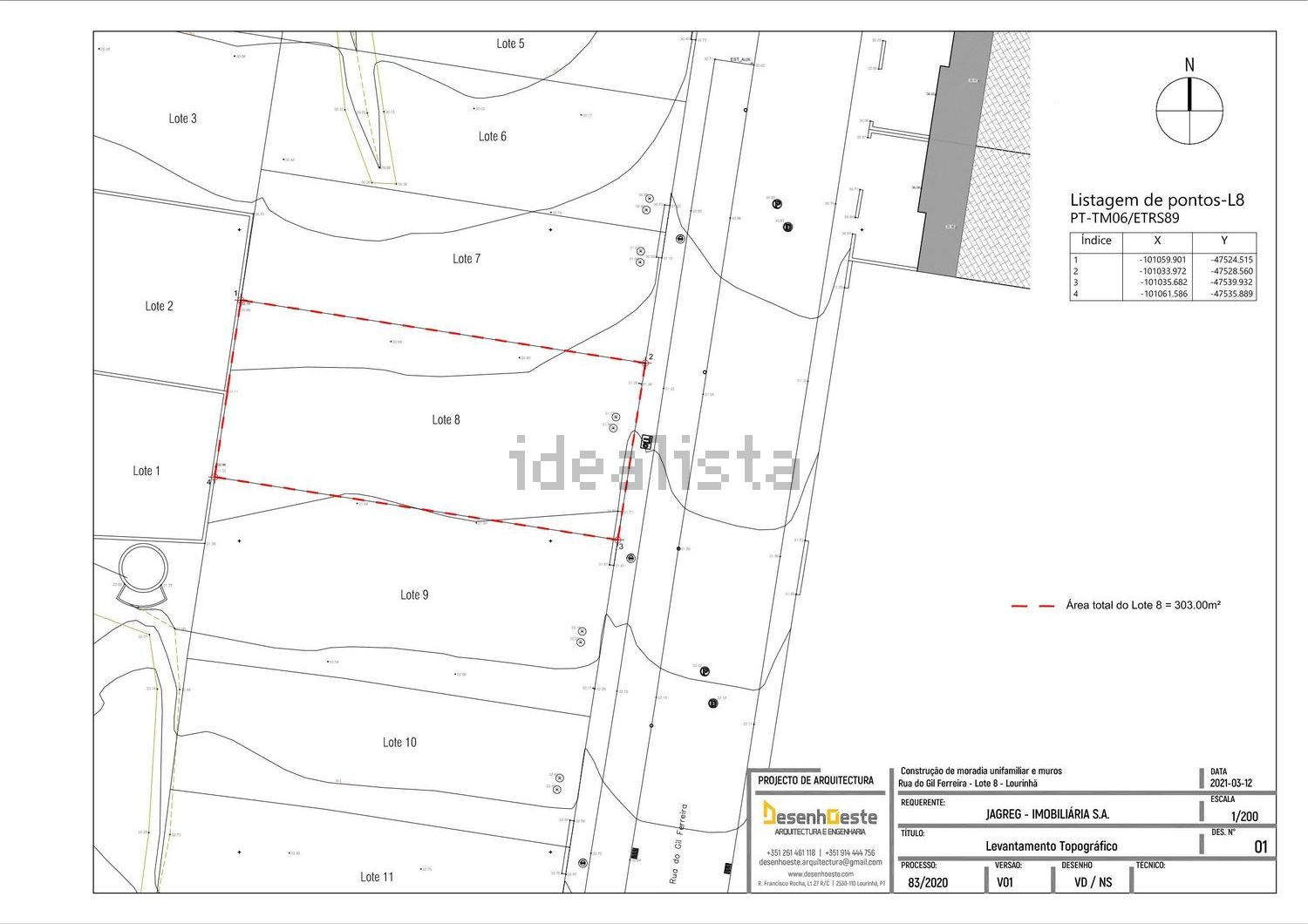 双拼别墅出售在Rua do Gil Ferreira 7 -, 12 - 平面图