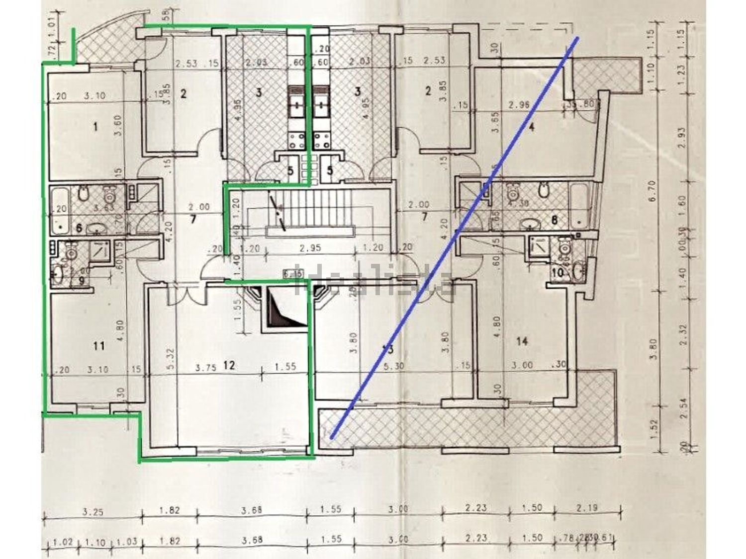 公寓 t3出售在Moita - 平面图