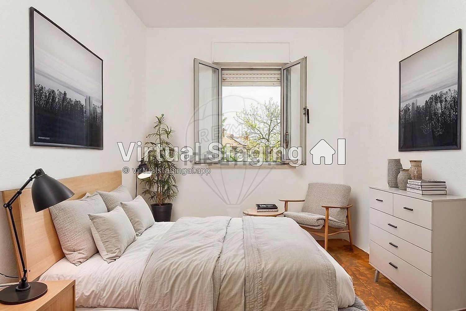 出租公寓 t2在Olivais - 卧室