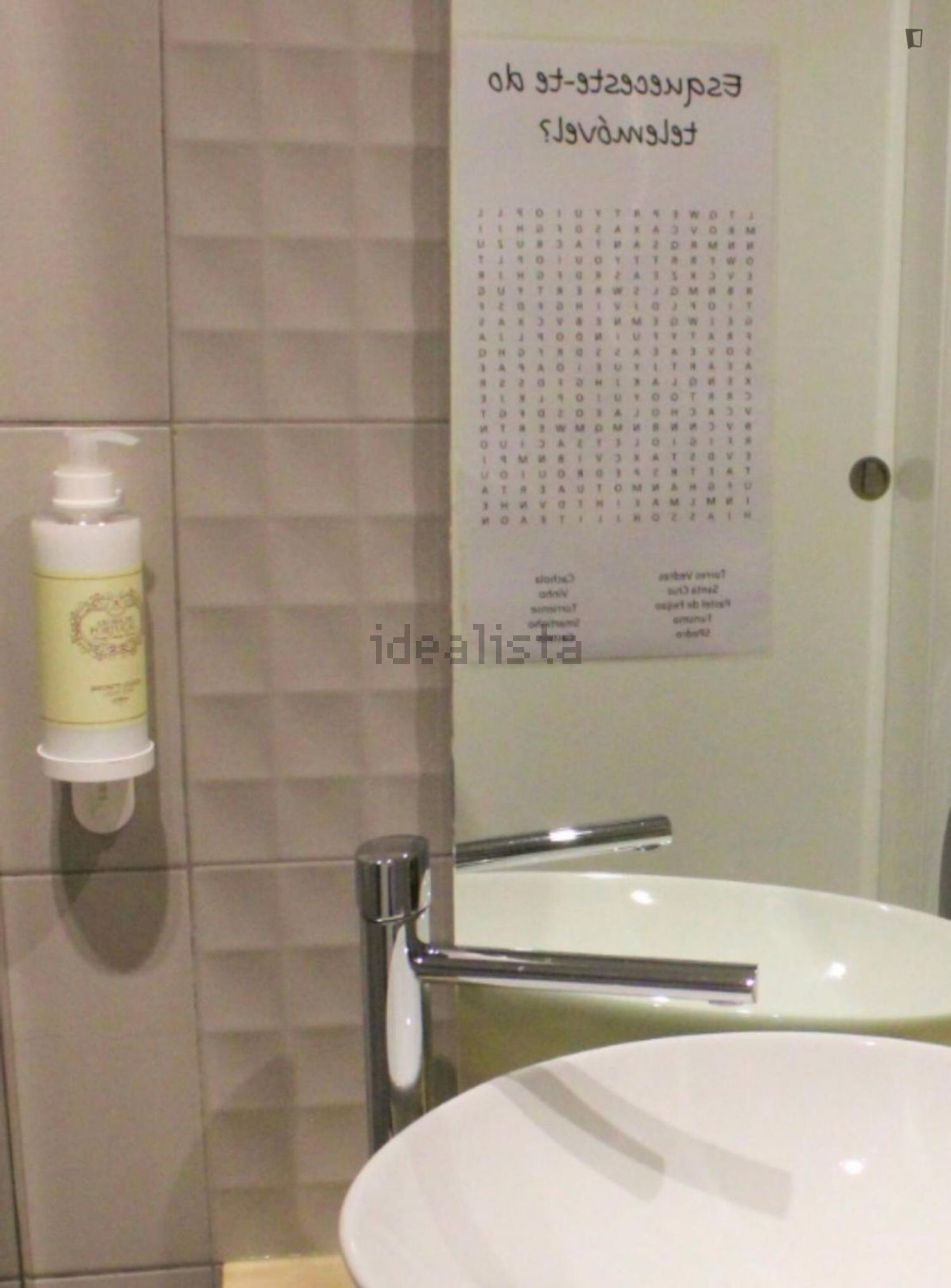 出租公寓 t1在Rua Henriques Nogueira - 卫生间