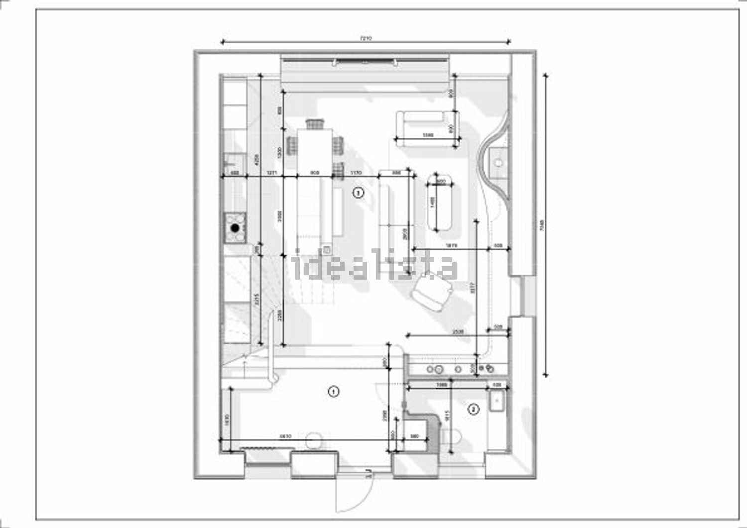 小楼房或独栋别墅出售在Avenida António Garcia de Castro - 平面图