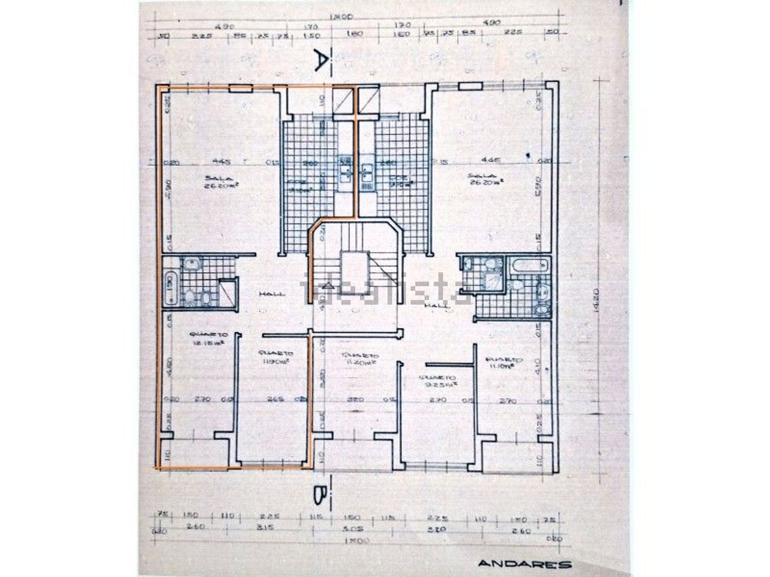 公寓 t2出售在Rua Fernão Lopes - 平面图