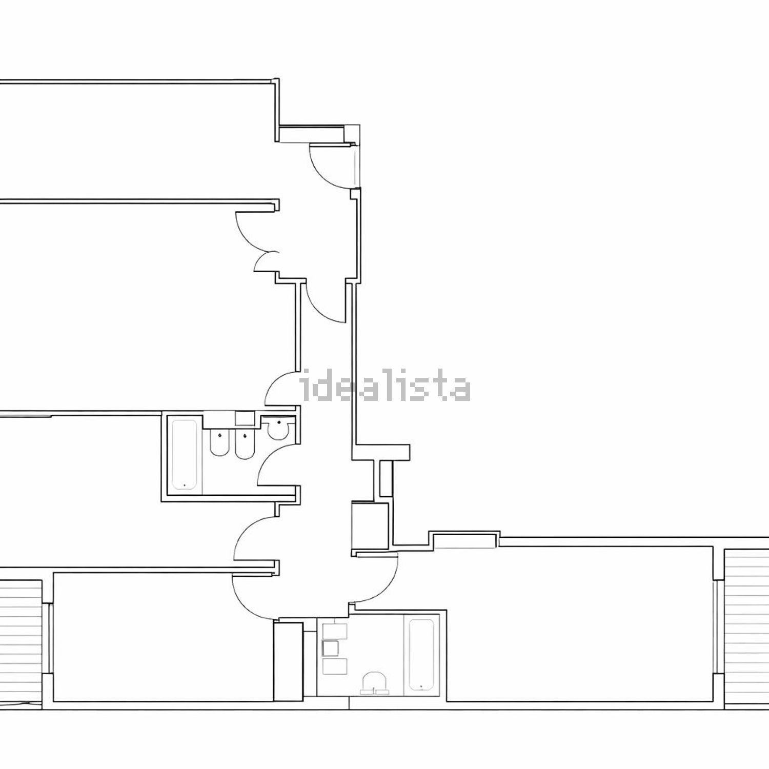 出租公寓 t3在Rua Maria de Lourdes Pintassilgo - 平面图