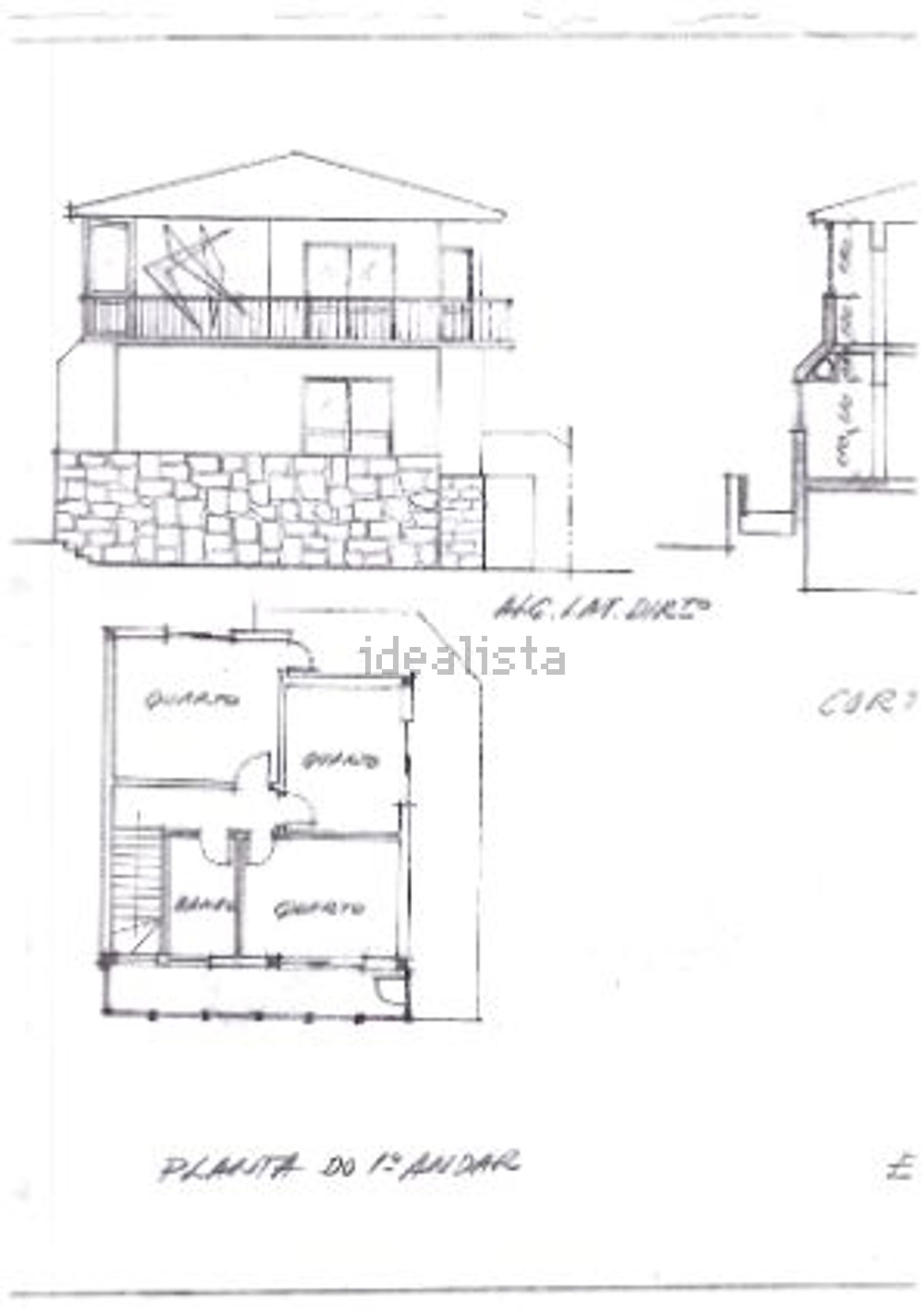 出租小楼房在Rua Dom Luís de Ataíde - 平面图