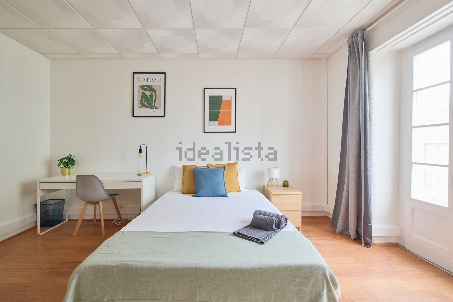 出租房间在Rua Alexandre Herculano - 卧室