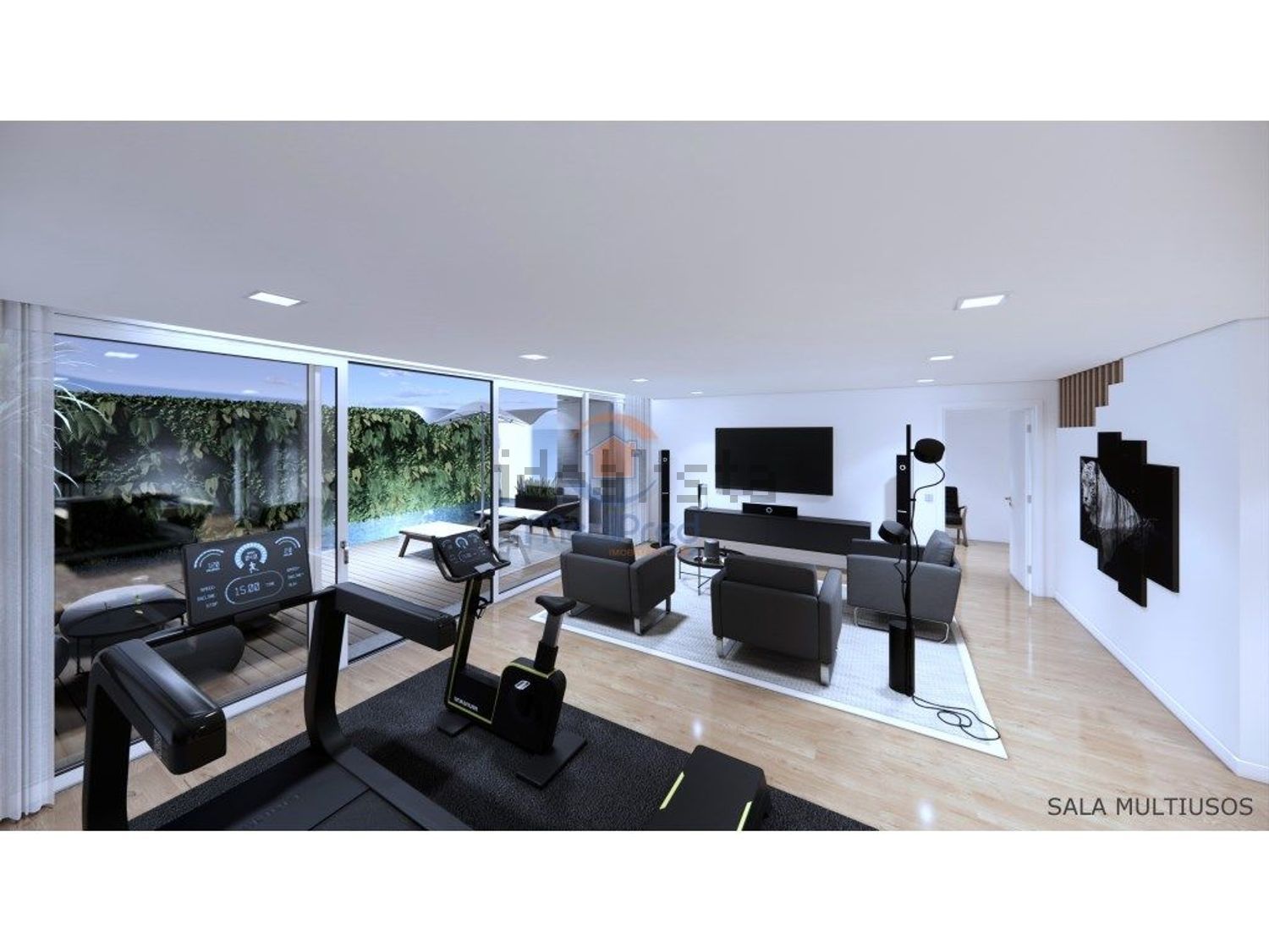 小楼房或独栋别墅出售在Centro - 客厅