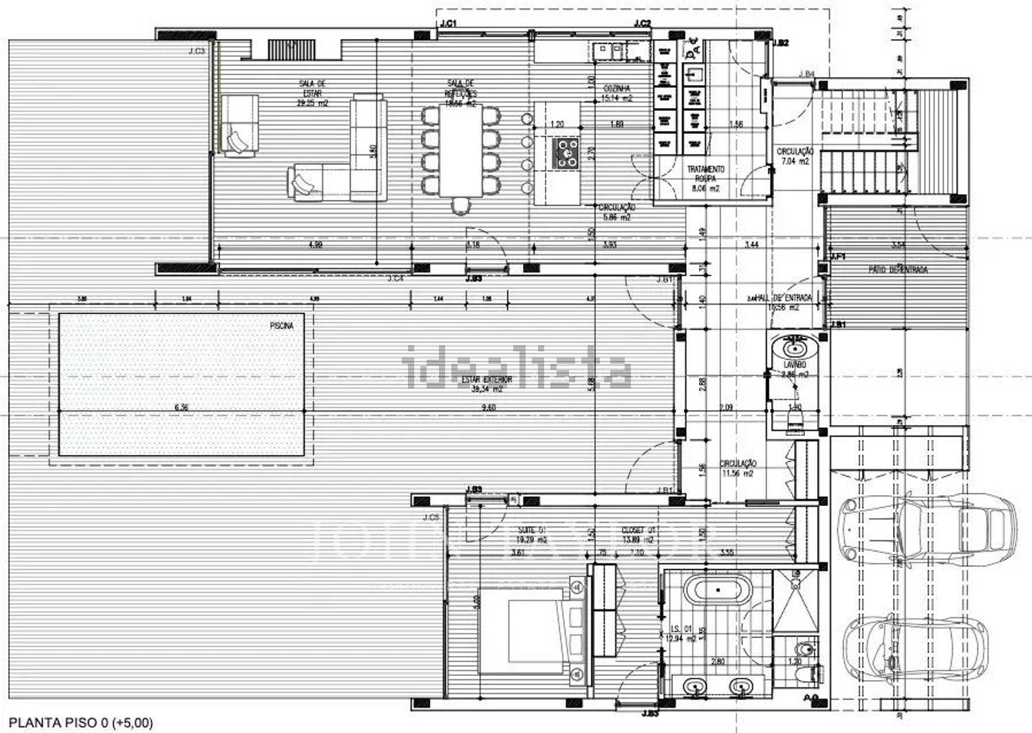 小楼房或独栋别墅出售Tróia - 平面图