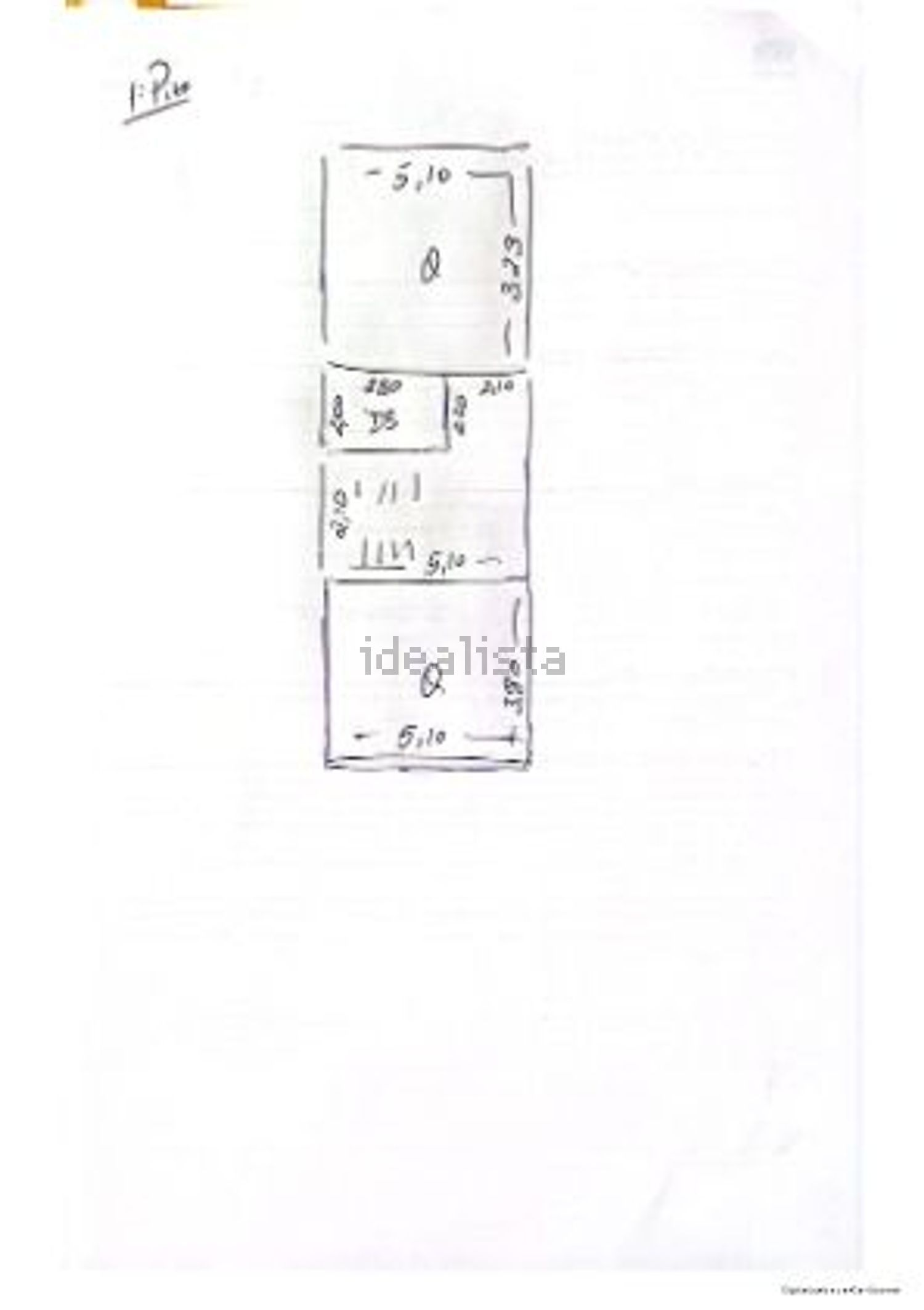 小楼房或独栋别墅出售在Rua José Joaquim de Miranda - 平面图
