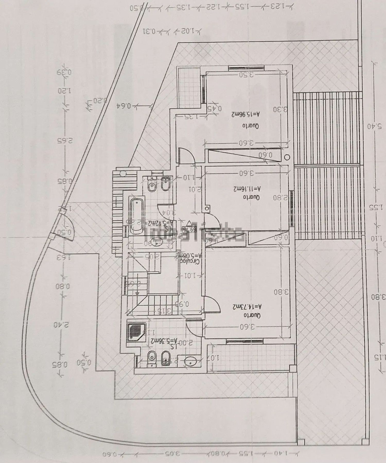小楼房或独栋别墅出售在Travessa da Fé - 平面图