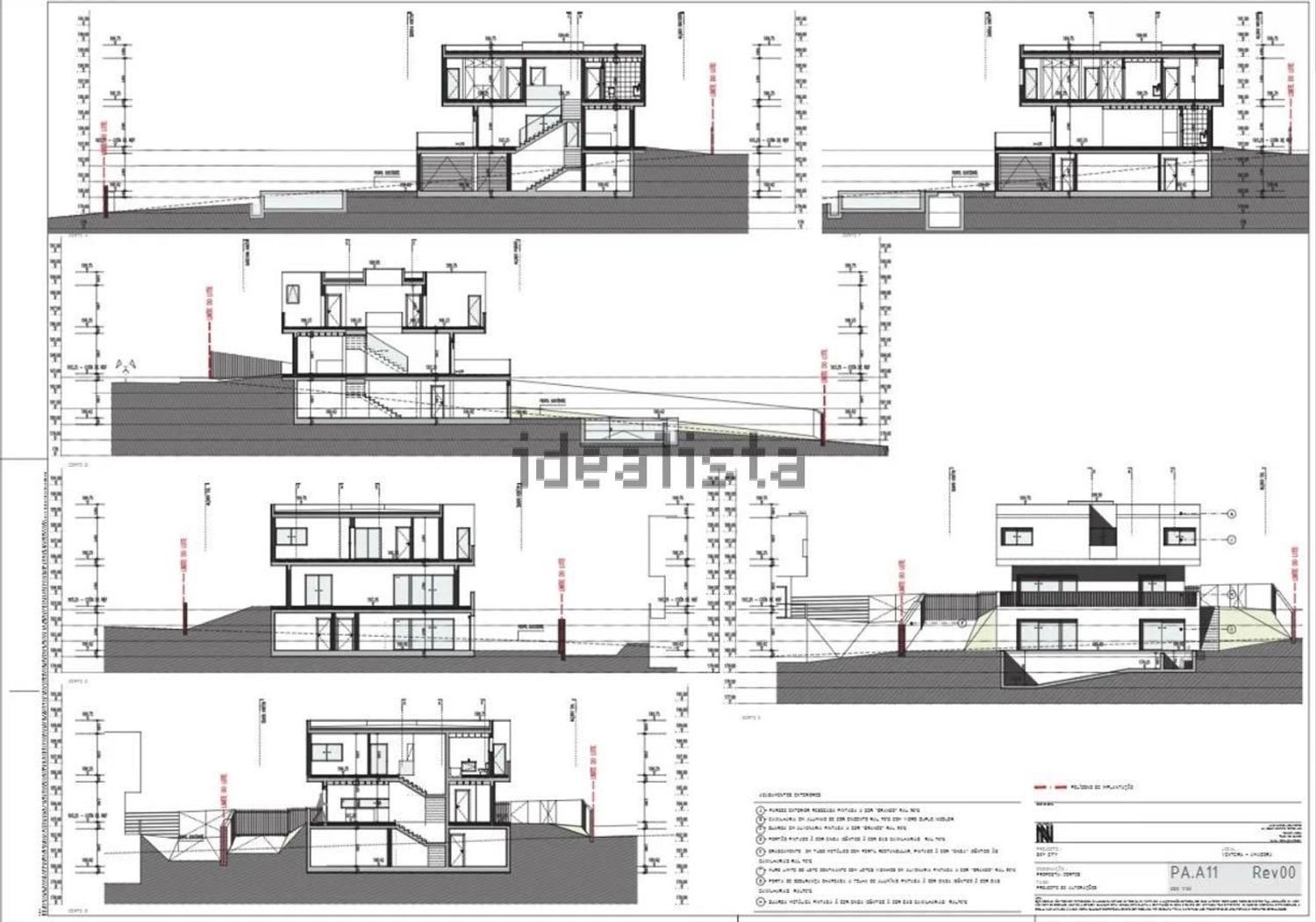 小楼房或独栋别墅出售在Avenida dos Freixos, 28 - 平面图