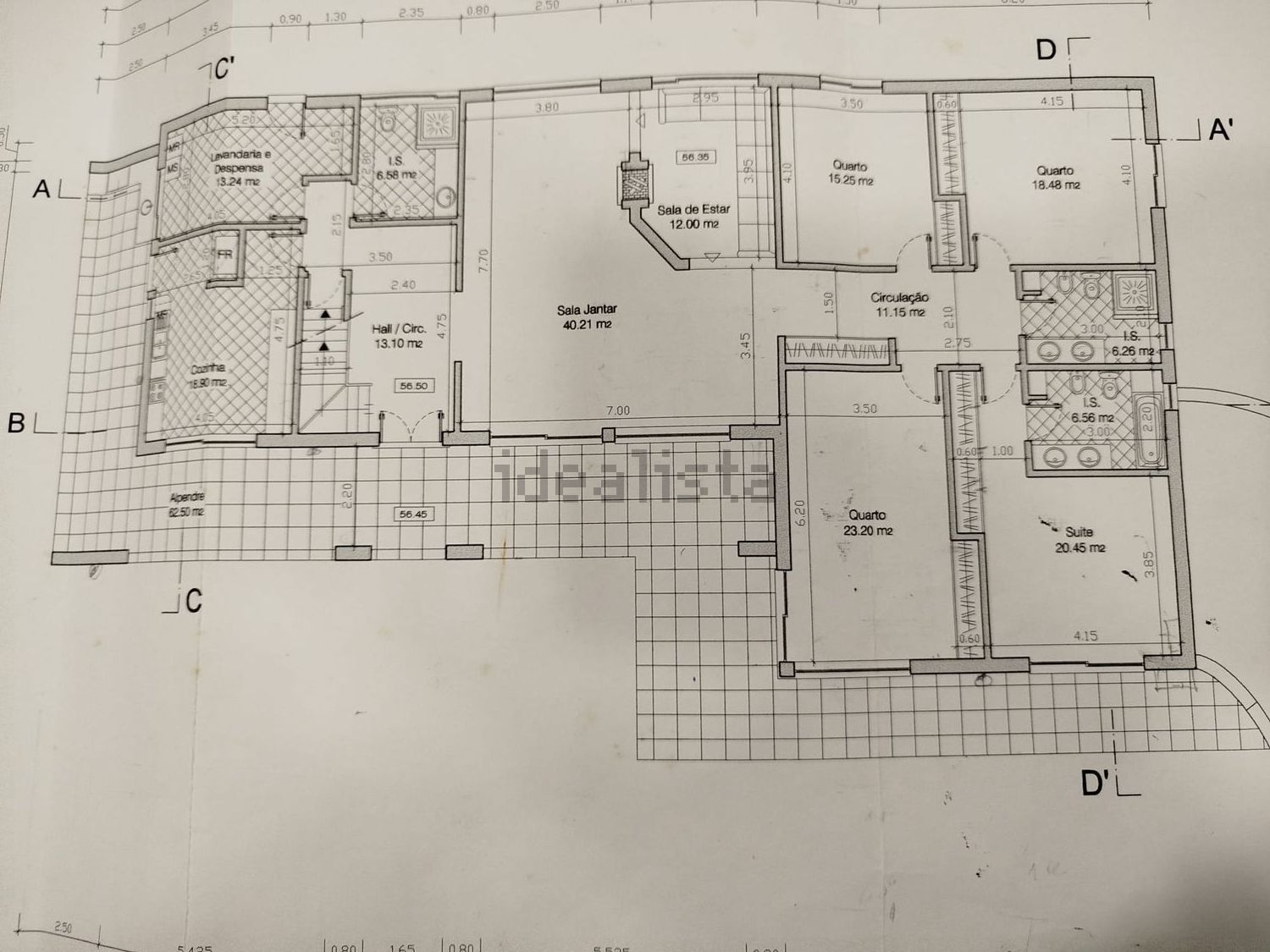 小楼房或独栋别墅出售在Travessa dos Sousas, 11 - 平面图