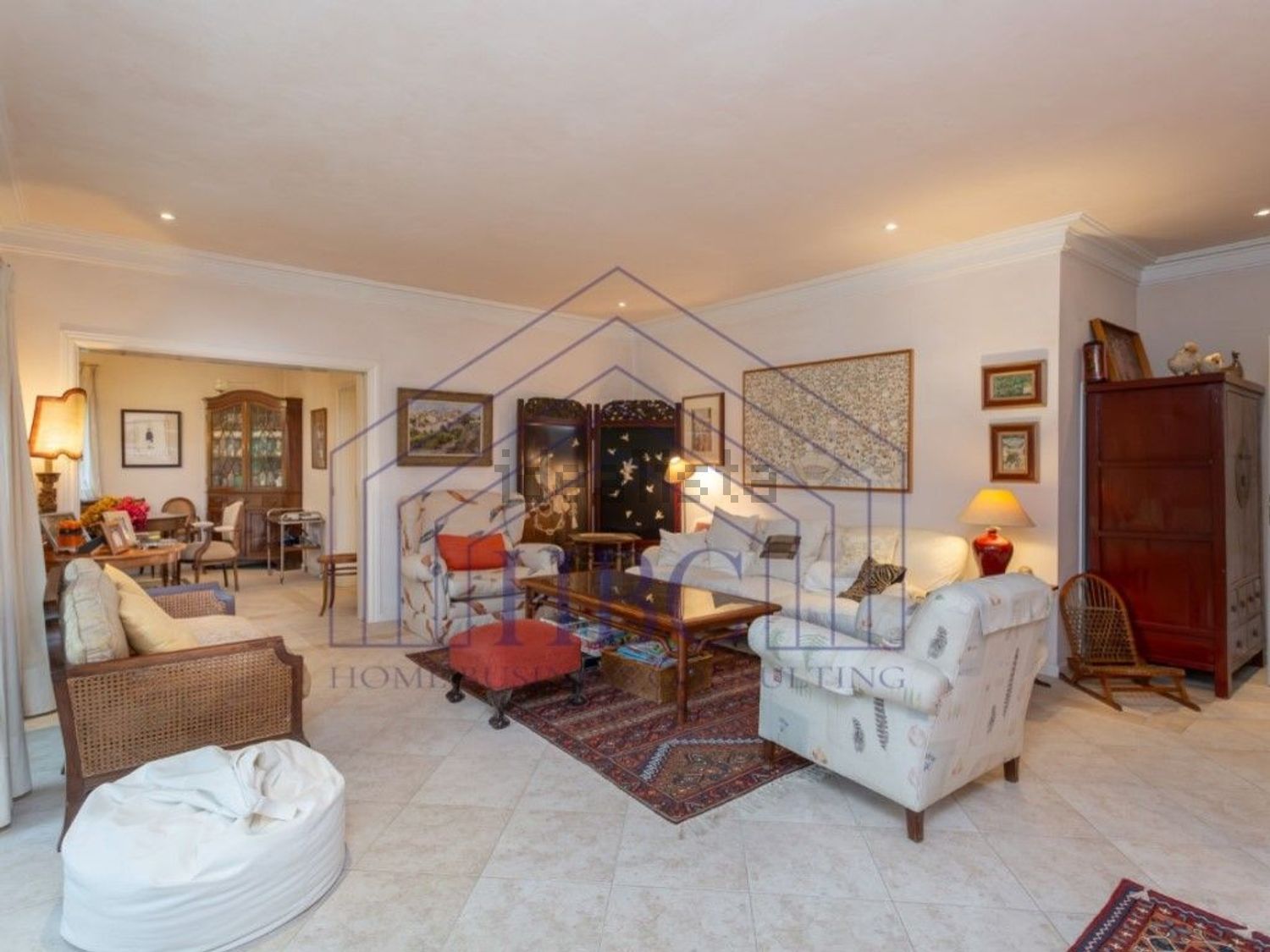 出租小楼房或独栋别墅在Beloura - Penha Longa - 客厅