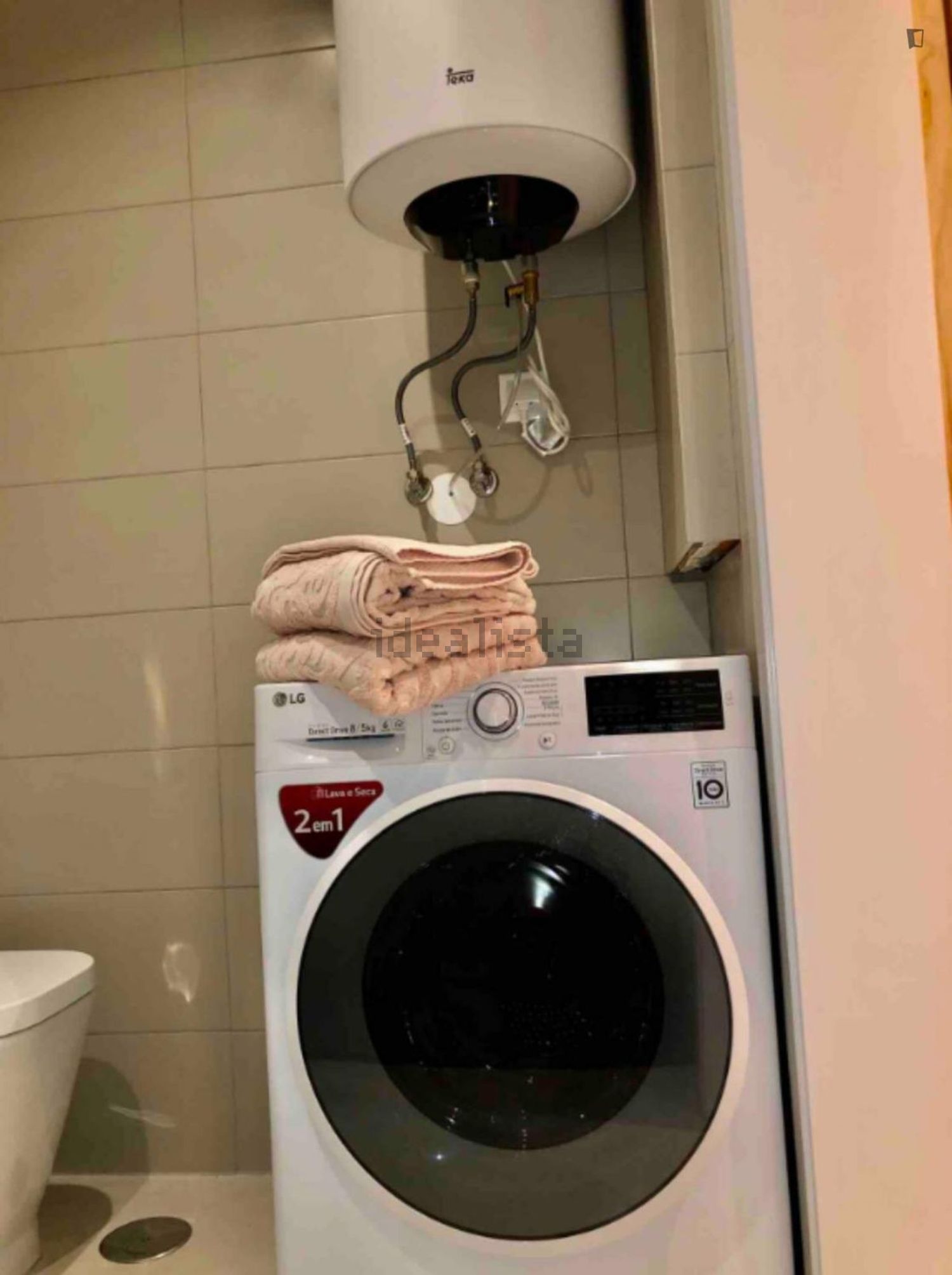 出租公寓 t1在Rua Henriques Nogueira - 卫生间