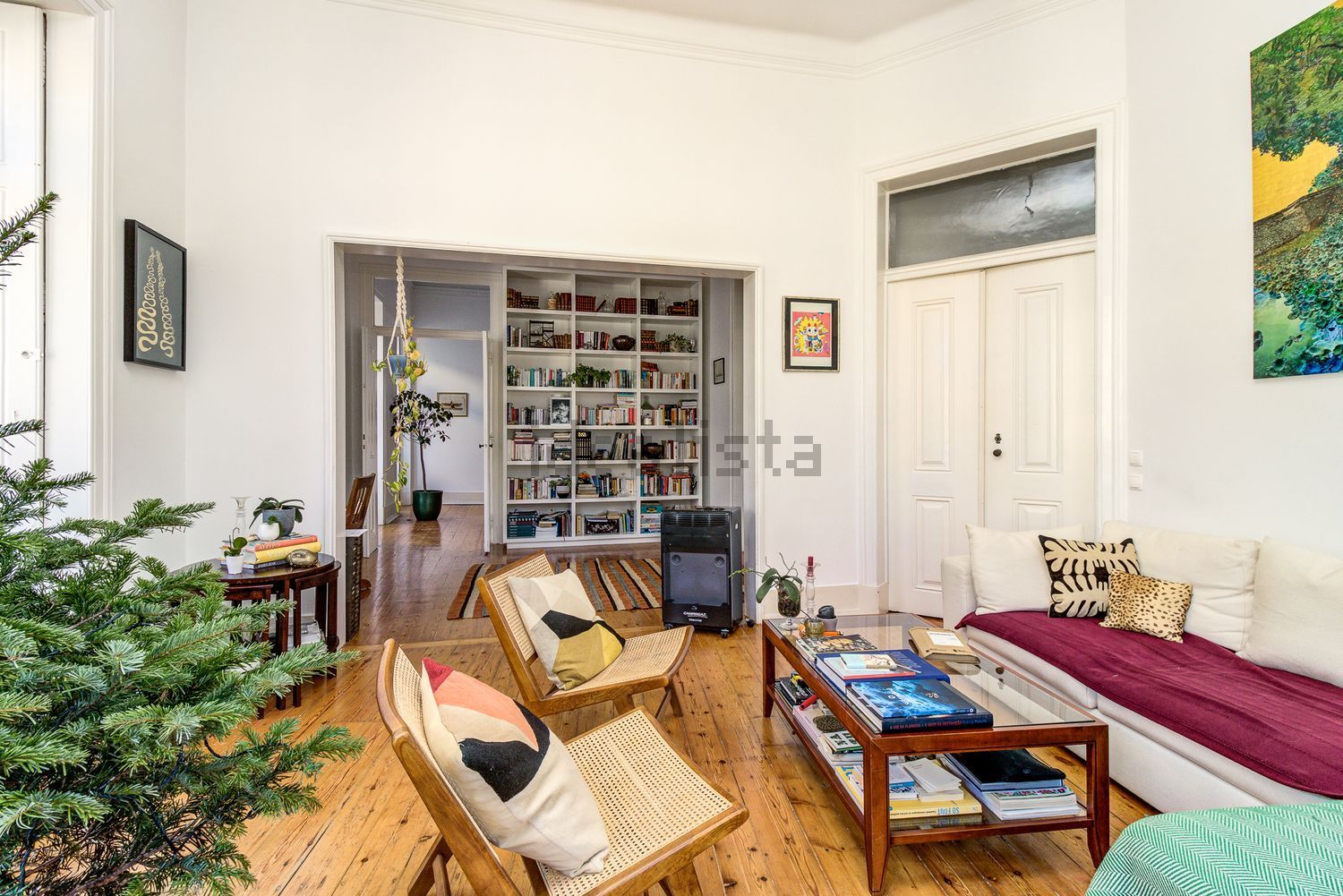 出租公寓 t4在Rua Chagas, 20 - 客厅