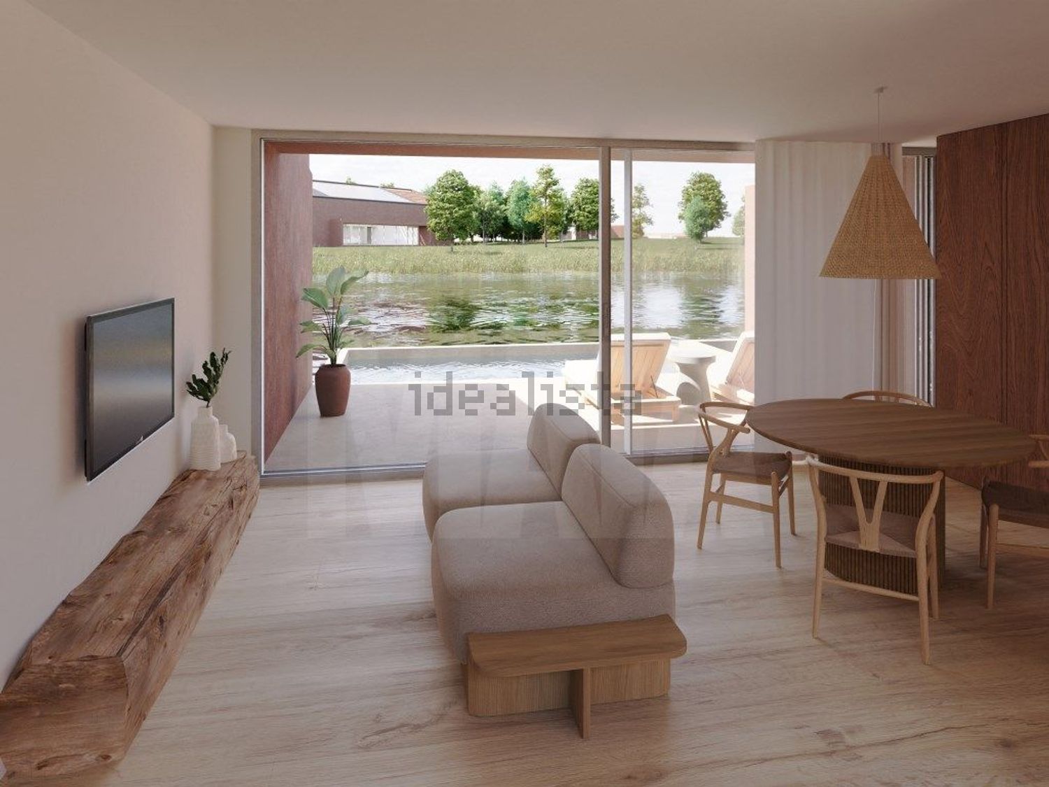 小楼房或独栋别墅出售在Melides - 客厅