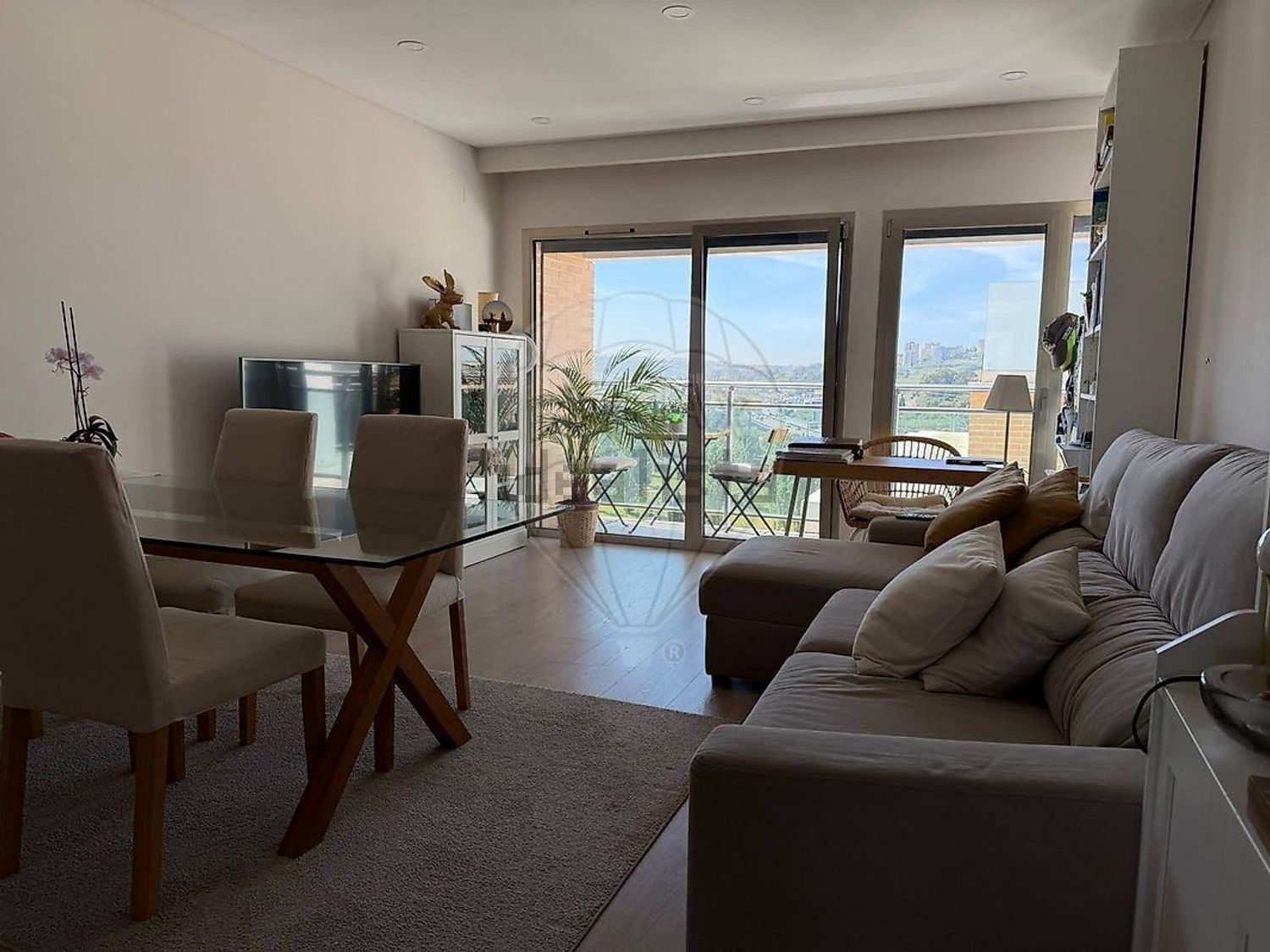 出租公寓 t1在Rua José Leiria Fernandes - 客厅