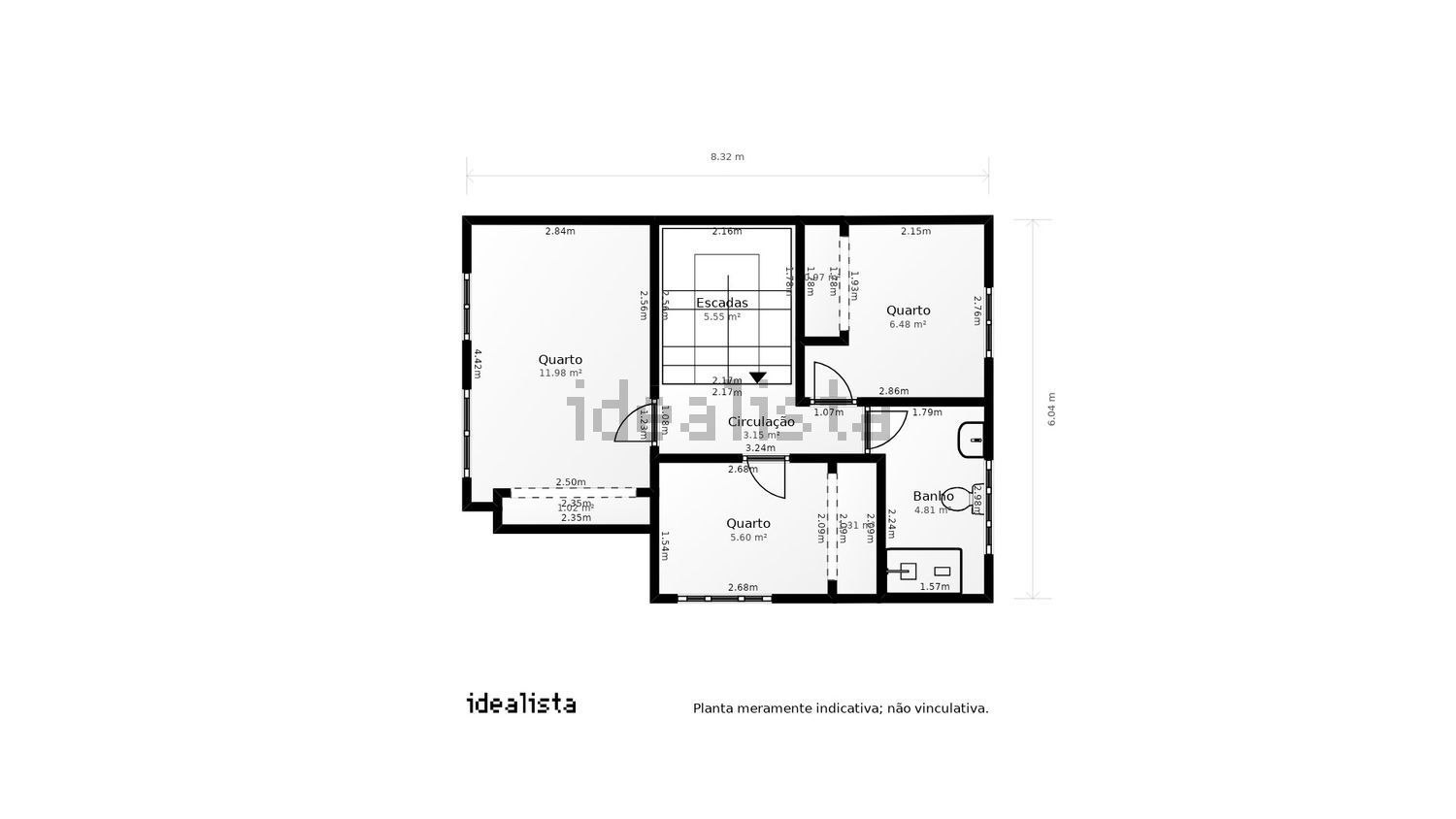 小楼房或独栋别墅出售在Rua João Francisco - 平面图