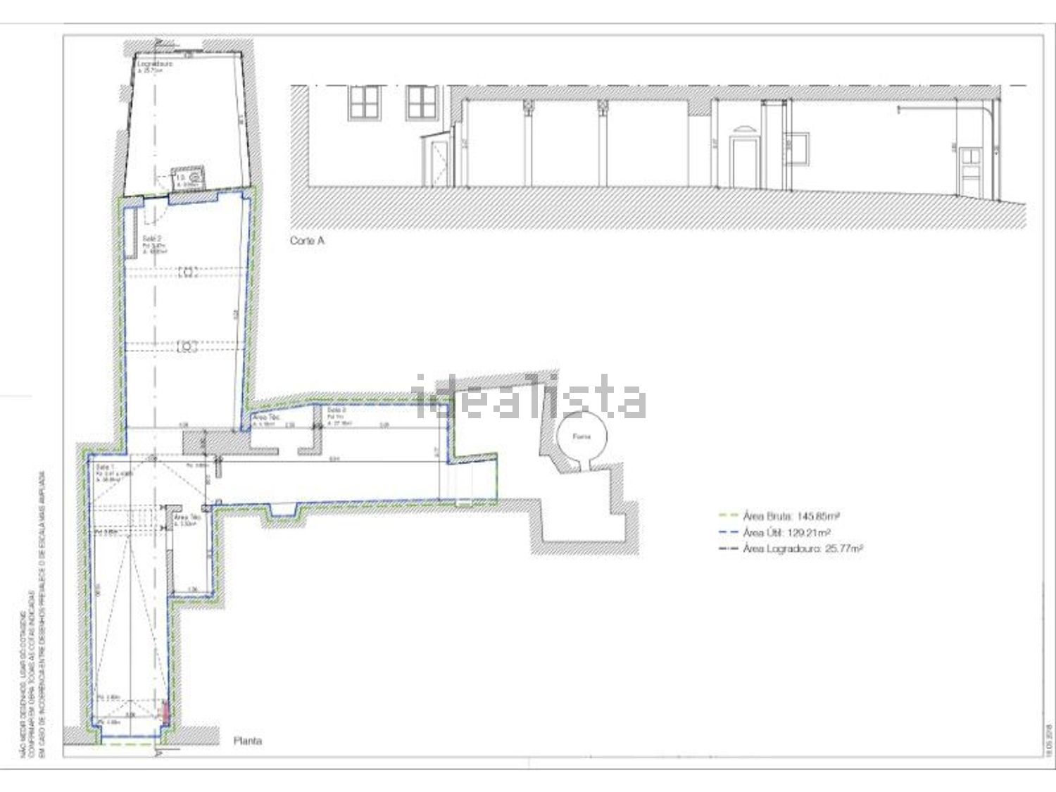 公寓 t6出售在Graça - 平面图