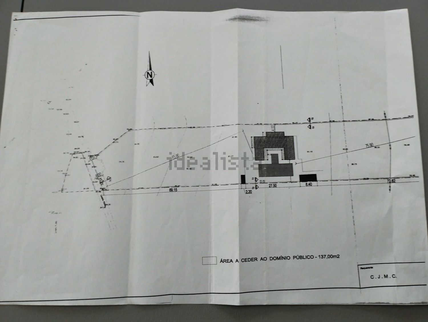 小楼房或别墅出售在Caminho da Murteira - 平面图