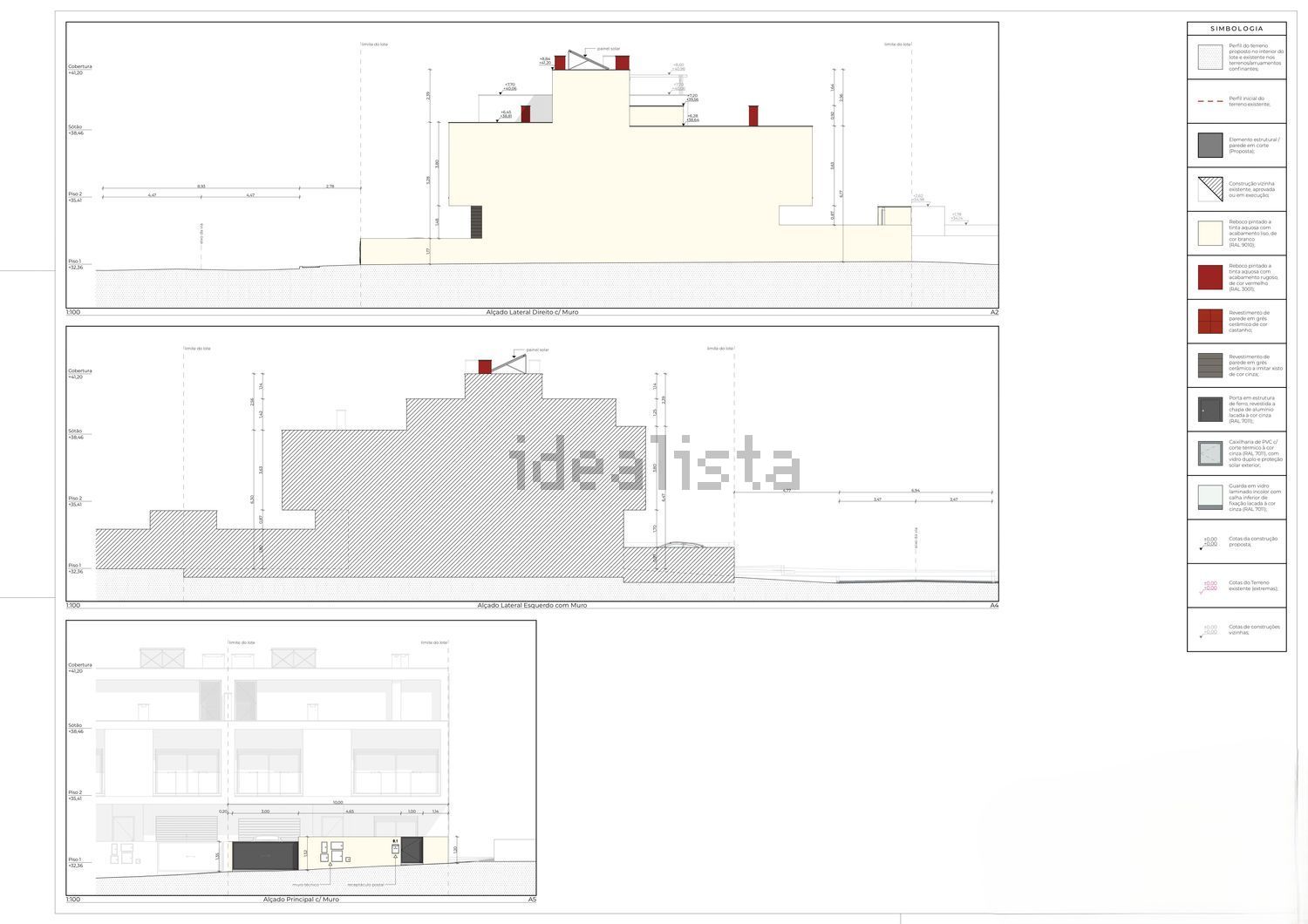 双拼别墅出售在Rua 11 de Março s/n - 平面图