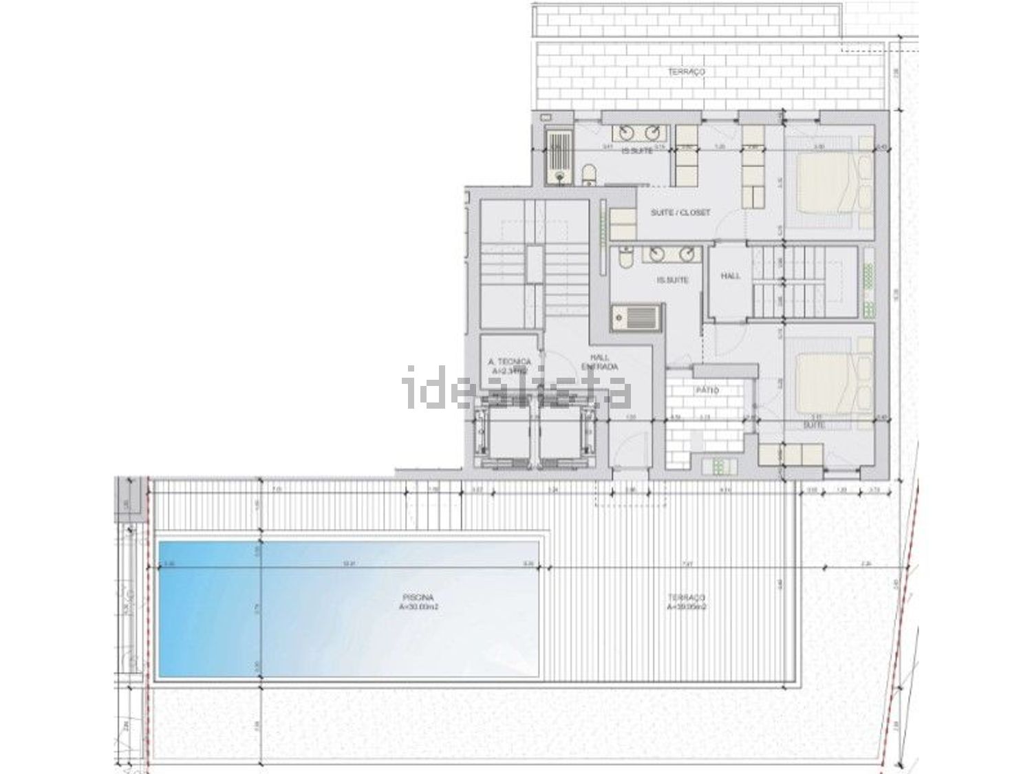 公寓 t5出售在Centro - 平面图