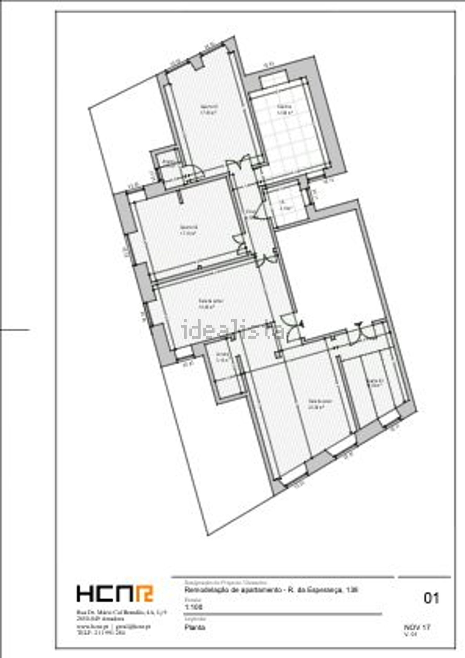 顶层公寓出售在Rua da Esperança, 138 - 平面图