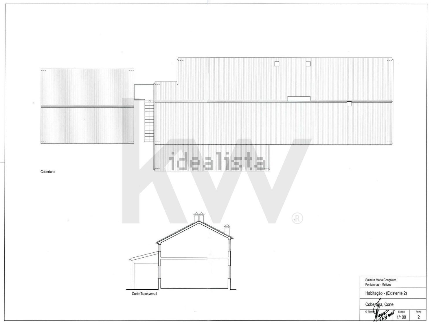 庄园出售在Rua Doutor Jacinto Nunes - 平面图