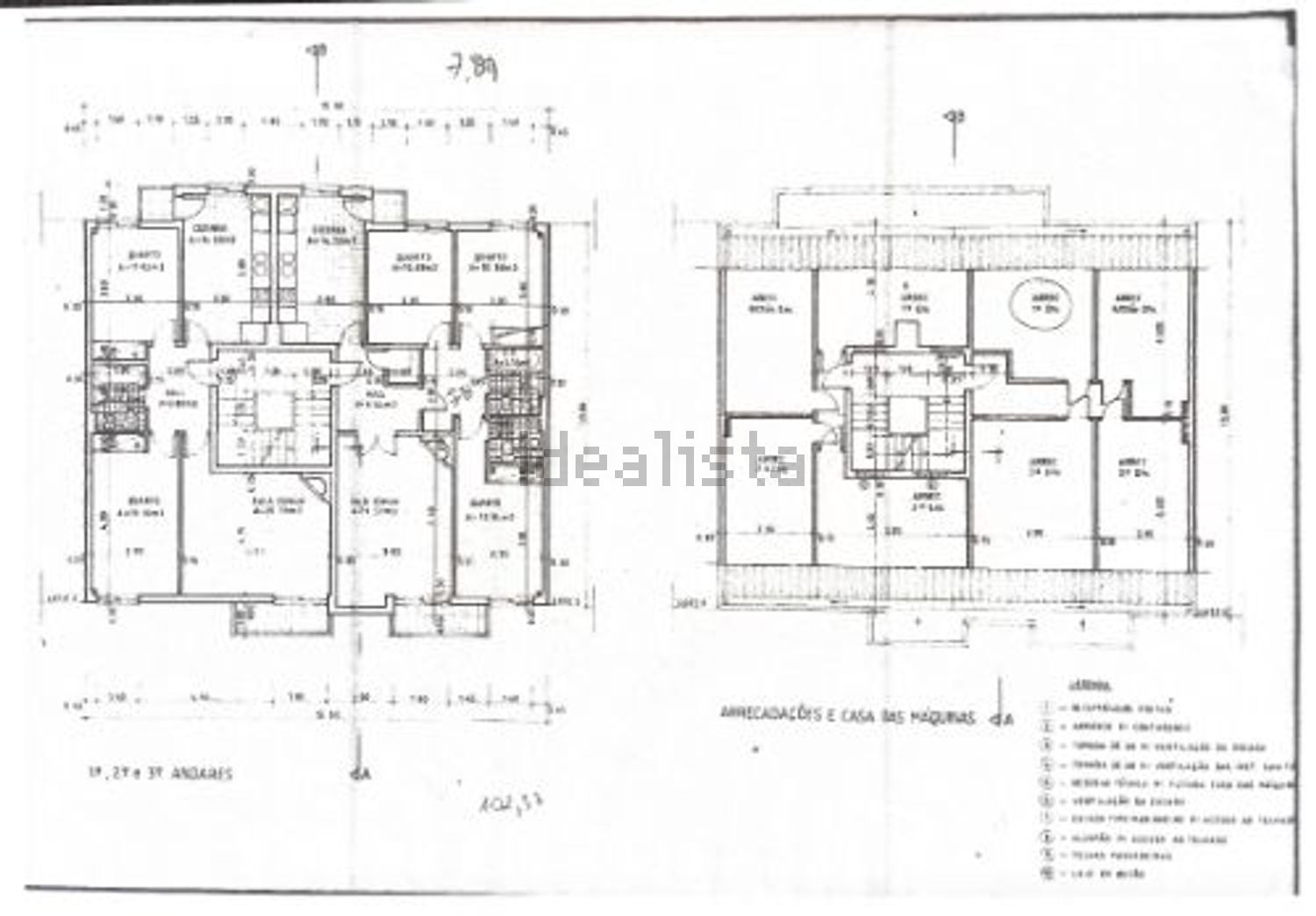 公寓 t3出售在Rua de Dadrá, 18 - 平面图