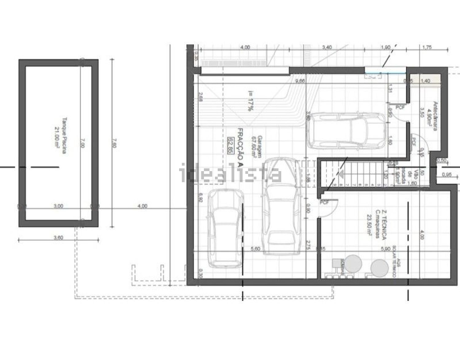 小楼房或独栋别墅出售在São Pedro da Cadeira - 平面图