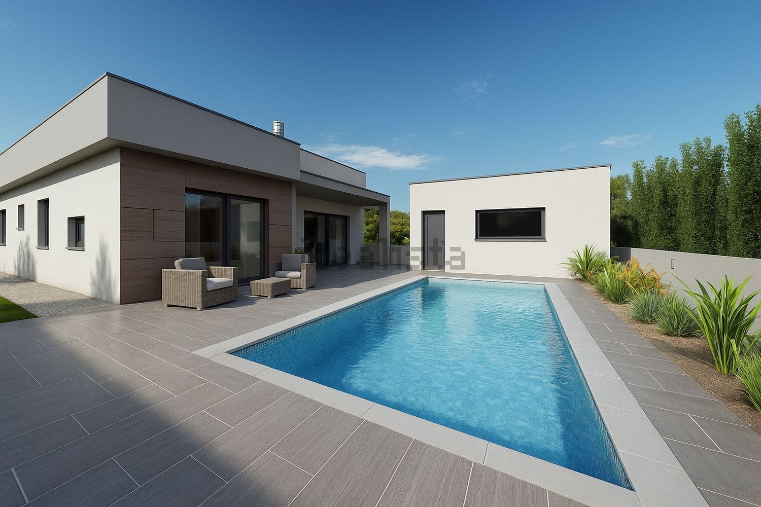 小楼房或独栋别墅出售在Rua Praia de Galapos - 游泳池