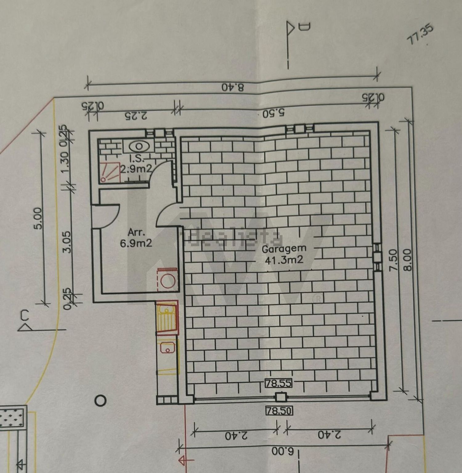 小楼房或别墅出售在Rua Natália Correia - 平面图