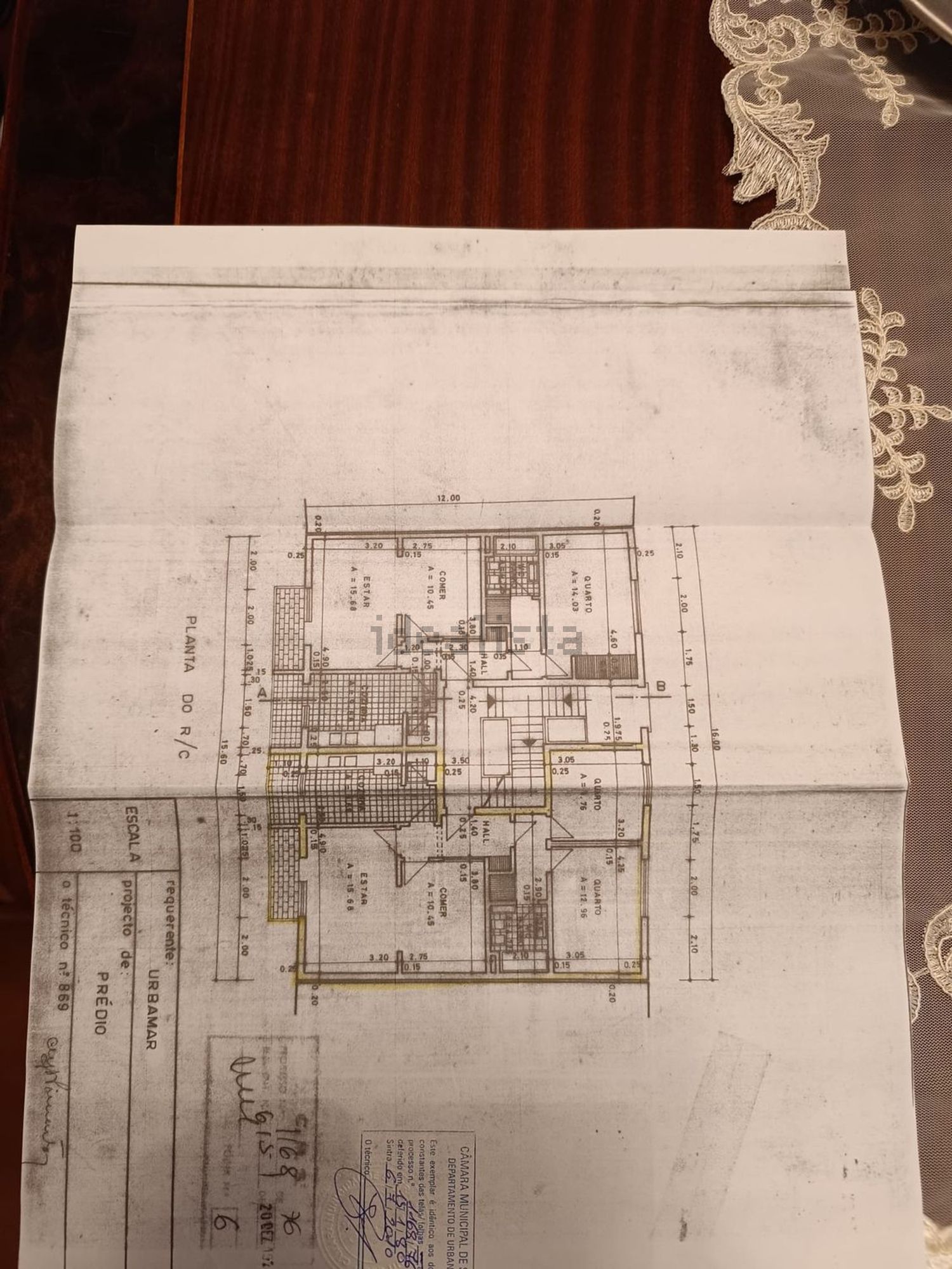 公寓 t2出售在Rua Camilo Castelo Branco - 平面图