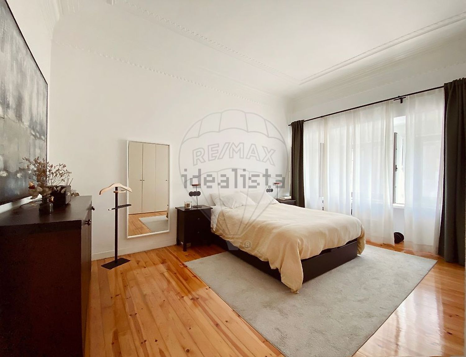 出租公寓 t1在Rua da Penha de França - 卧室