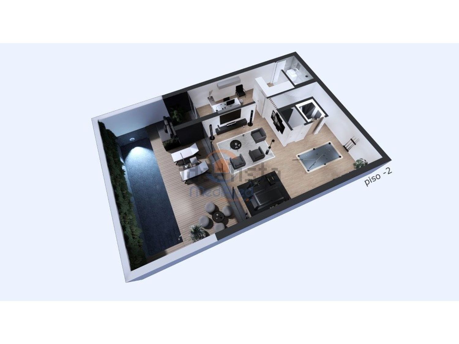 小楼房或独栋别墅出售在Centro - 平面图