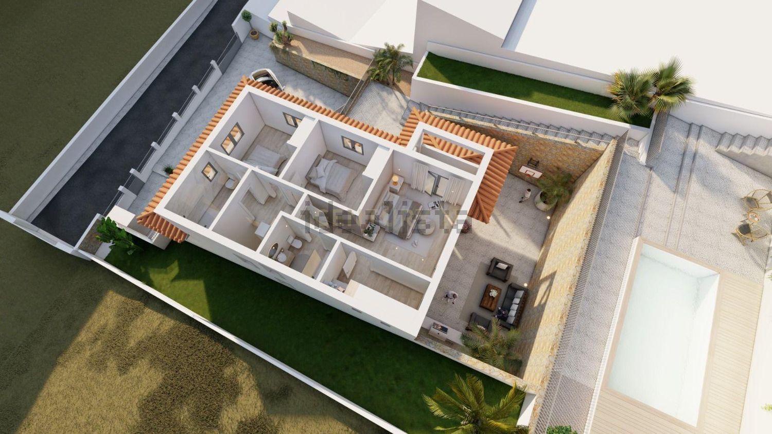 小楼房或独栋别墅出售在Rua Major António Pereira de Almeida s/n - 平面图