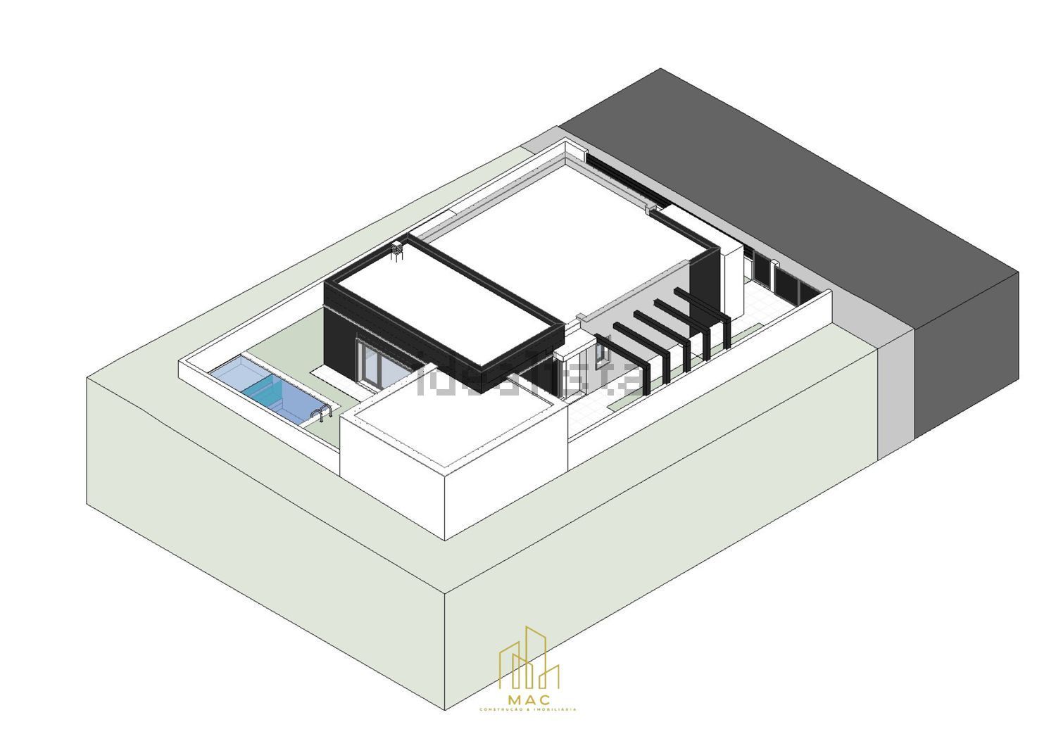 小楼房或独栋别墅出售在Pinhal do General - 平面图