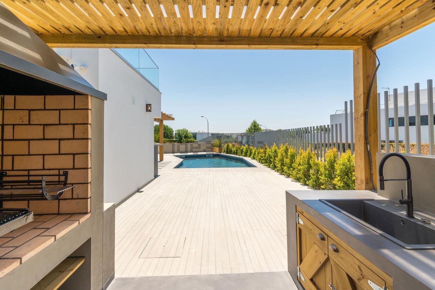 出租小楼房或独栋别墅在Rua Barruncheira - 游泳池