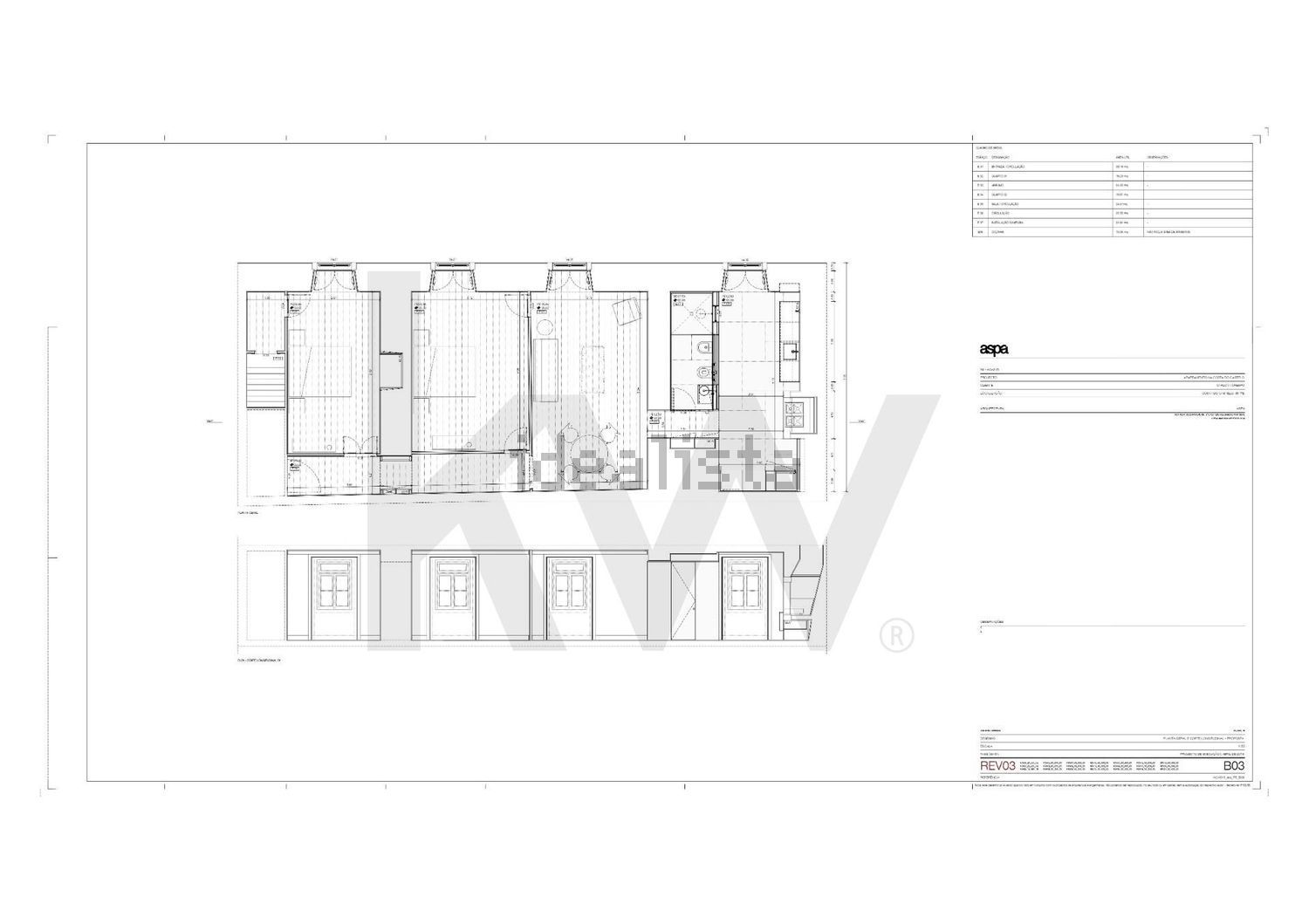 公寓 t2出售Costa do Castelo s/n - 平面图