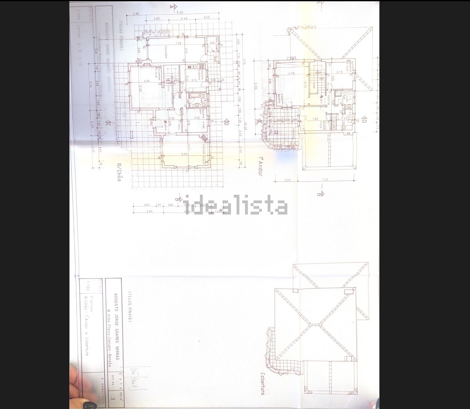 小楼房或独栋别墅出售在Rua 28 de Setembro - 平面图
