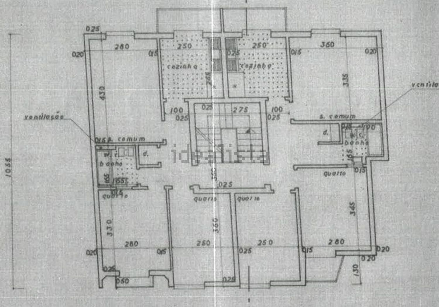 出租公寓 t2在Rua Doutor António José de Almeida, 39 - 平面图
