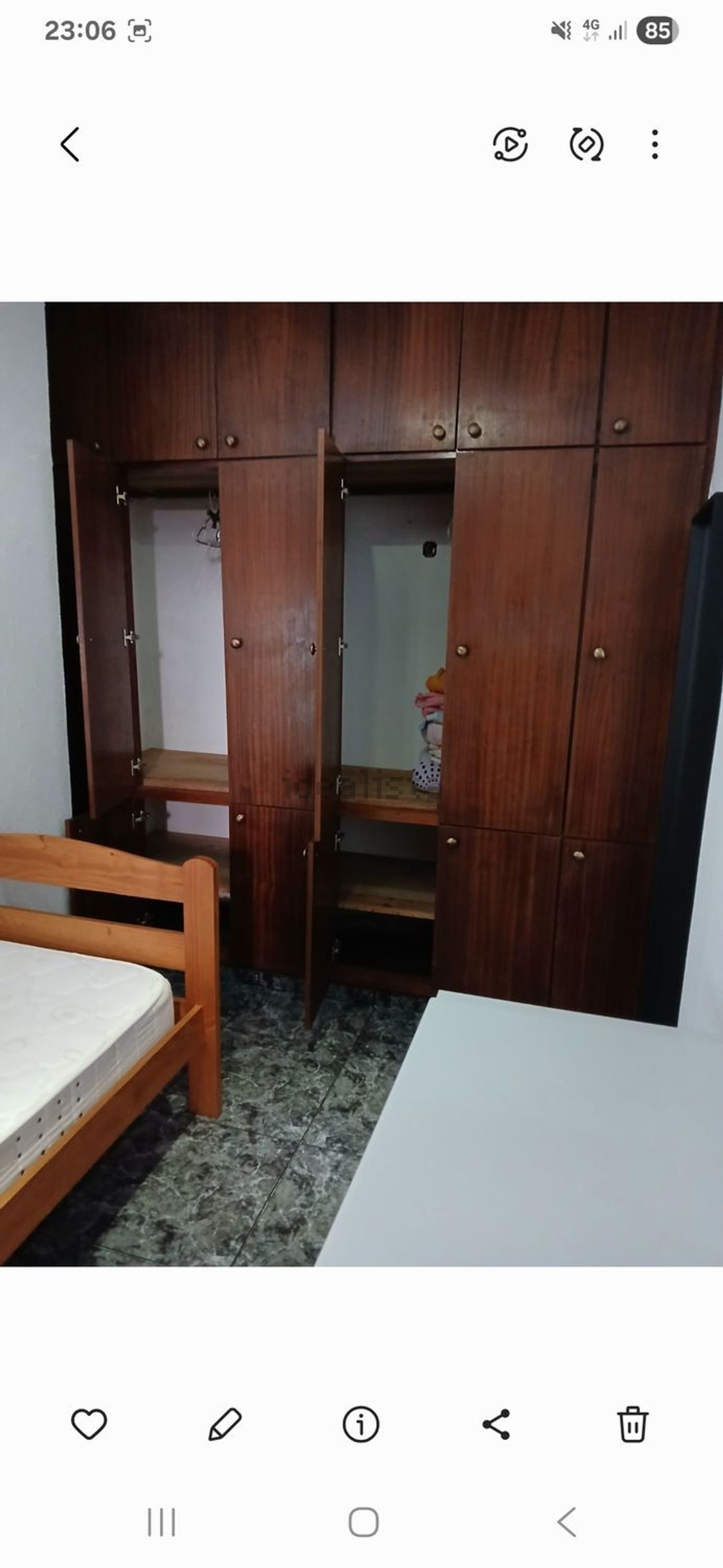 出租房间在Rua Frederico da silva, 11 - 卧室