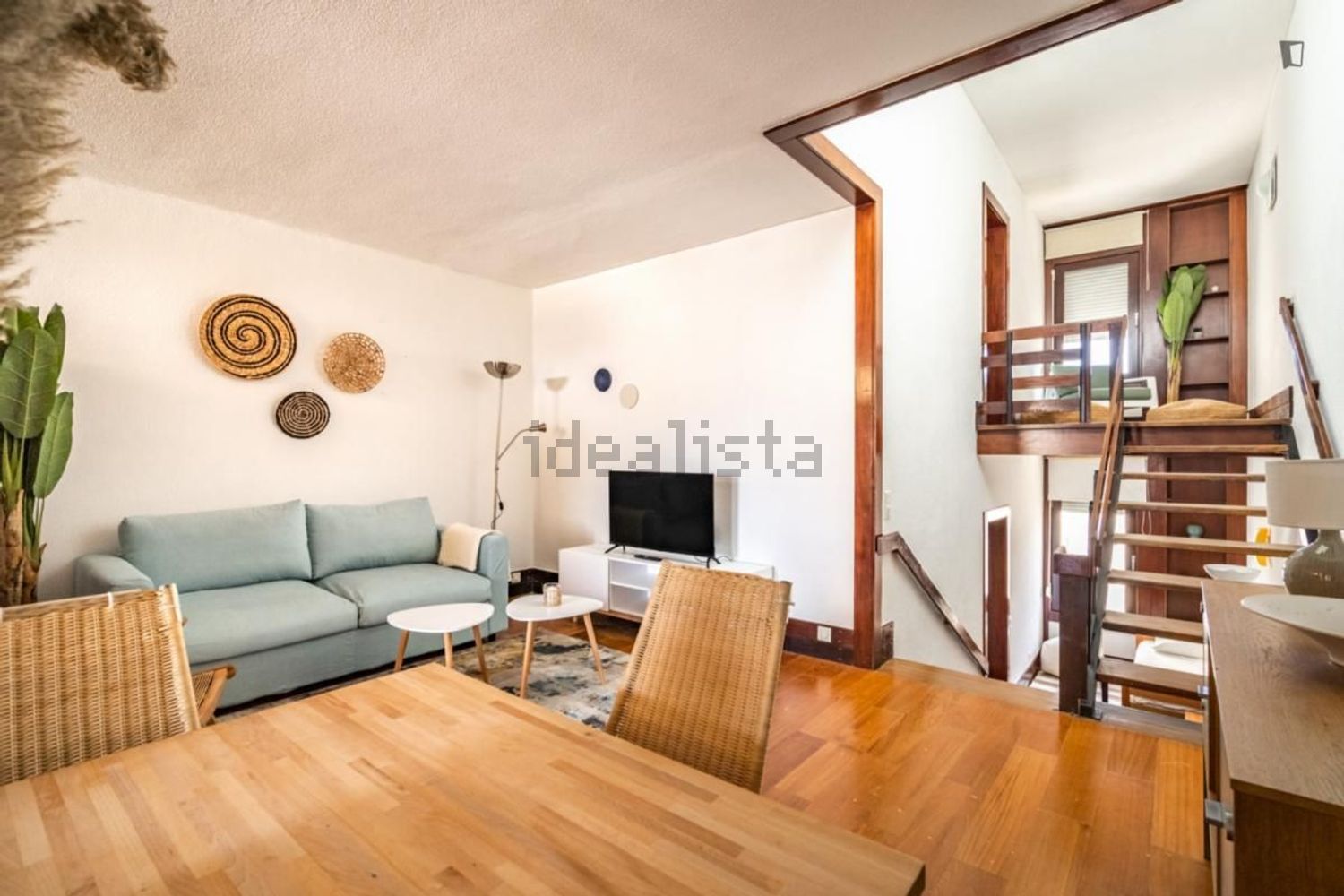 出租公寓 t2在Rua da Azinheira - 客厅