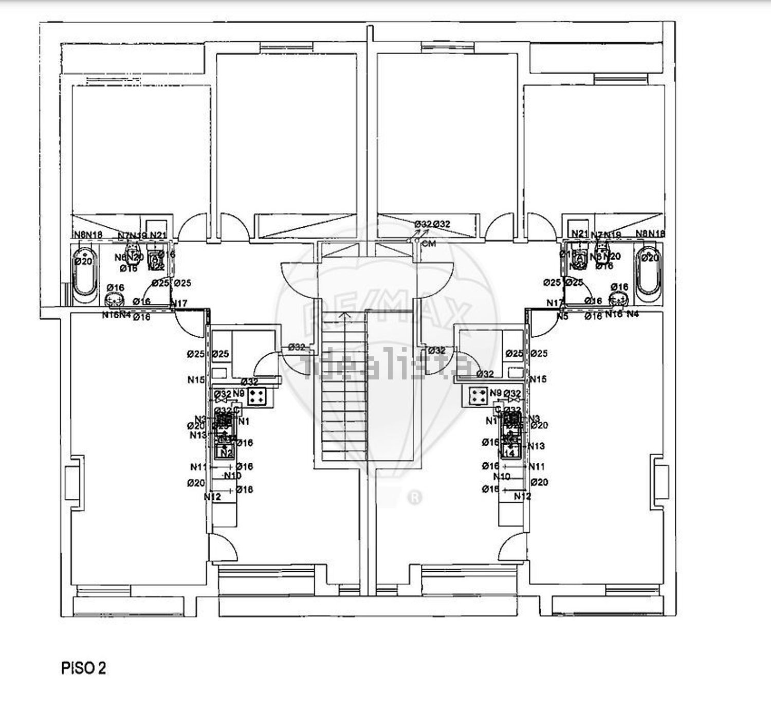 公寓 t2出售在Avenida Padre Alberto Neto - 平面图
